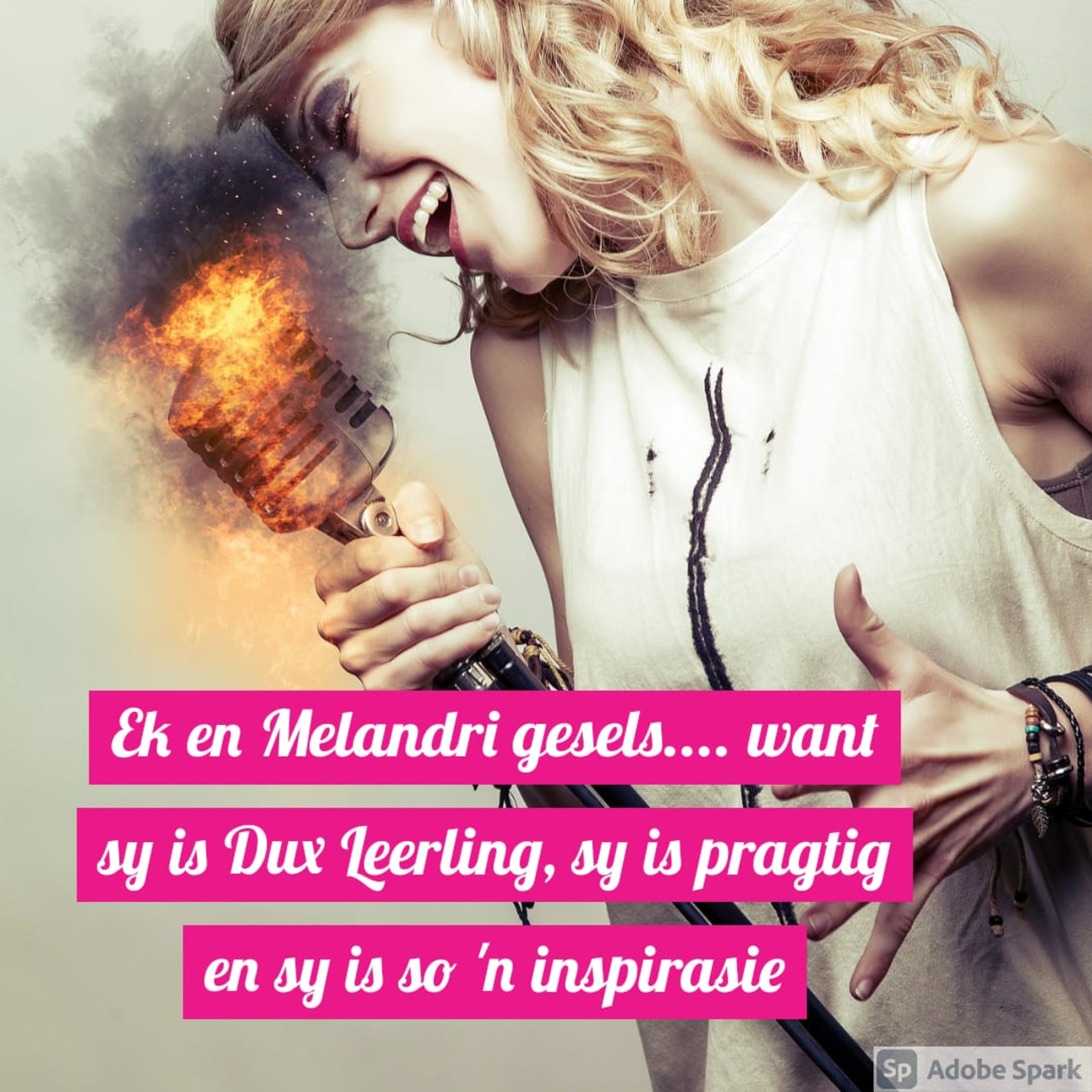Ek en Melandri gesels.... want sy is Dux Leerling, sy is pragtig en sy is so 'n inspirasie episode artwork