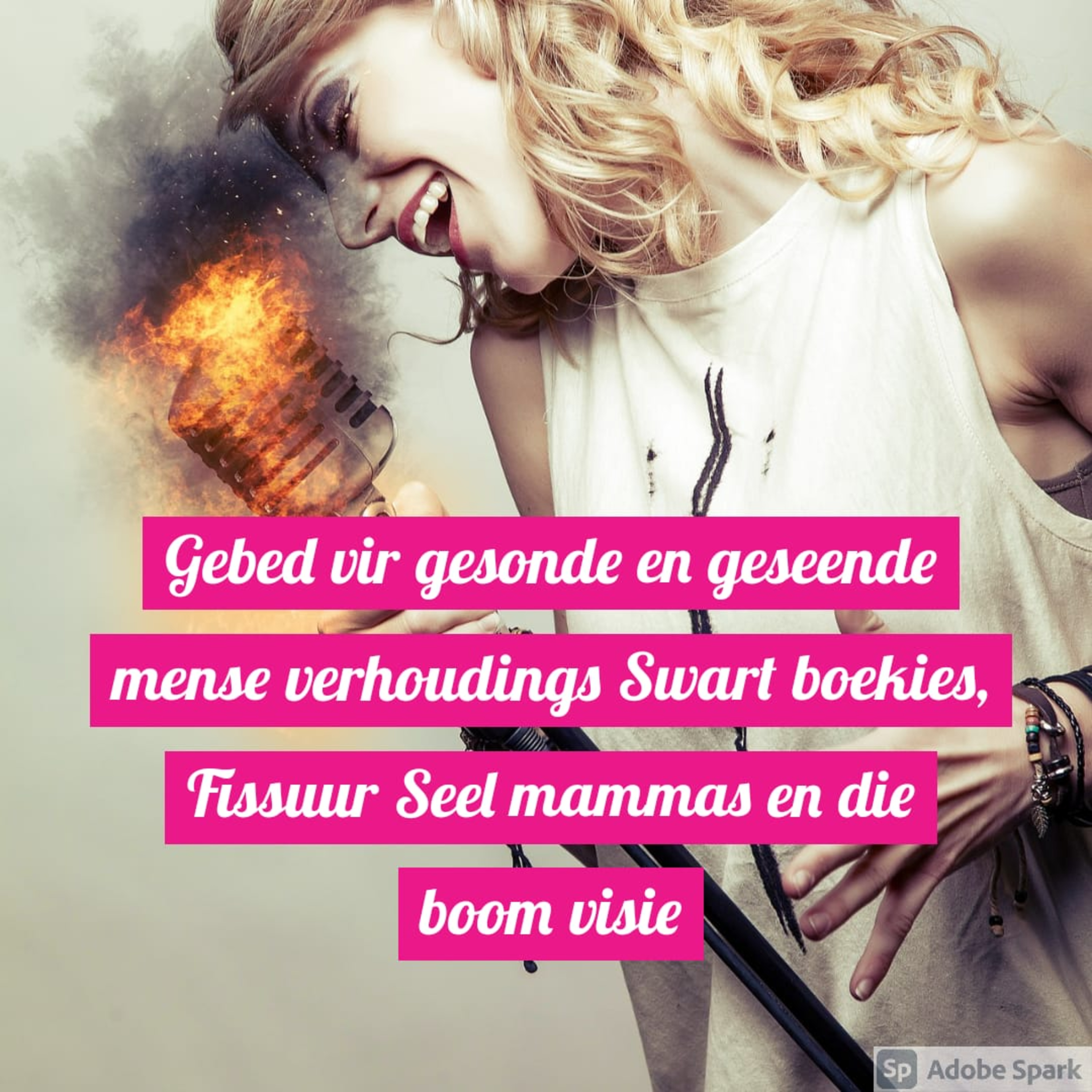 Gebed vir gesonde en geseënde mense verhoudings Swart boekies, Fissuur Seel mammas en die boom visie episode artwork