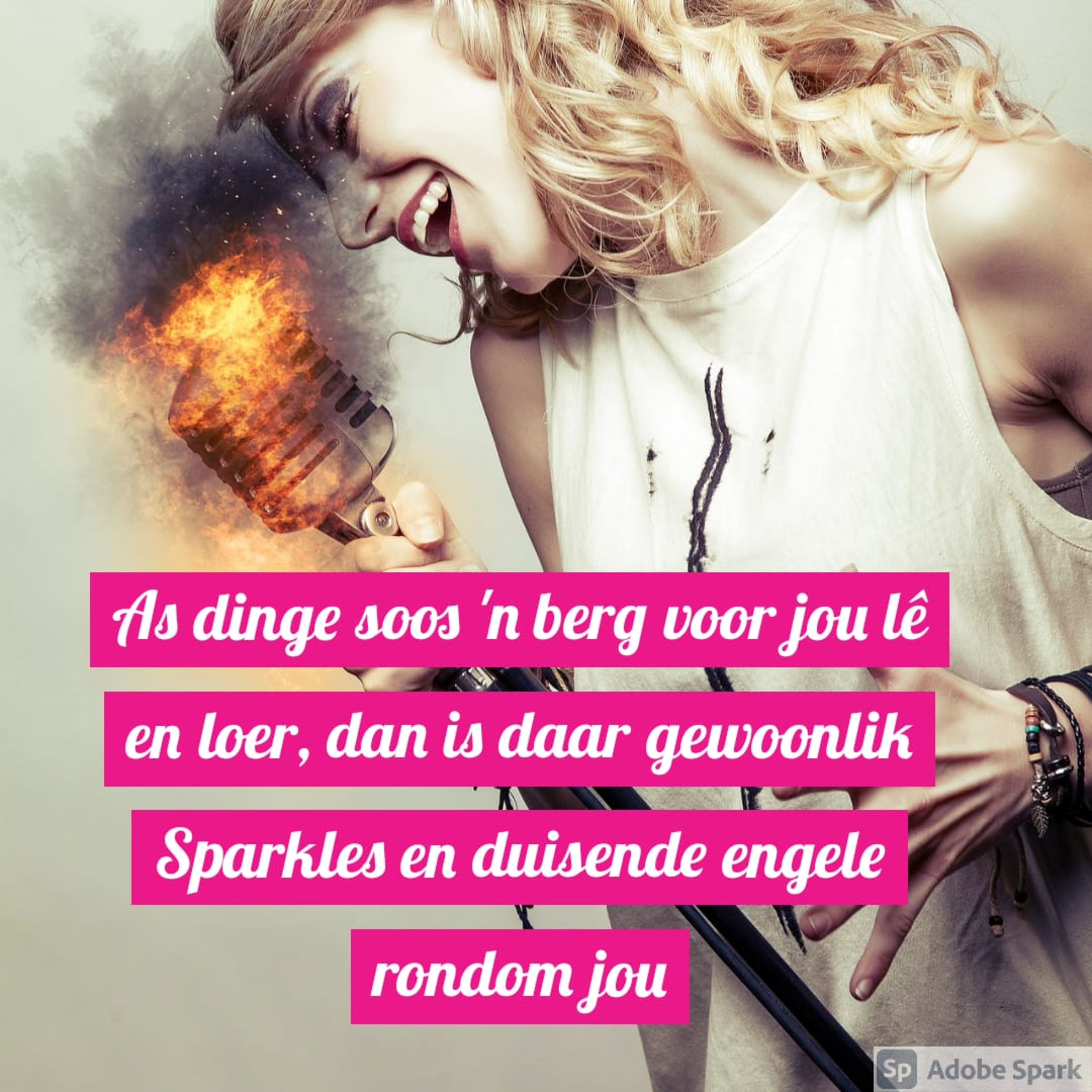 As dinge soos 'n berg voor jou lê en loer, dan is daar gewoonlik Sparkles en duisende engele rondom jou episode artwork