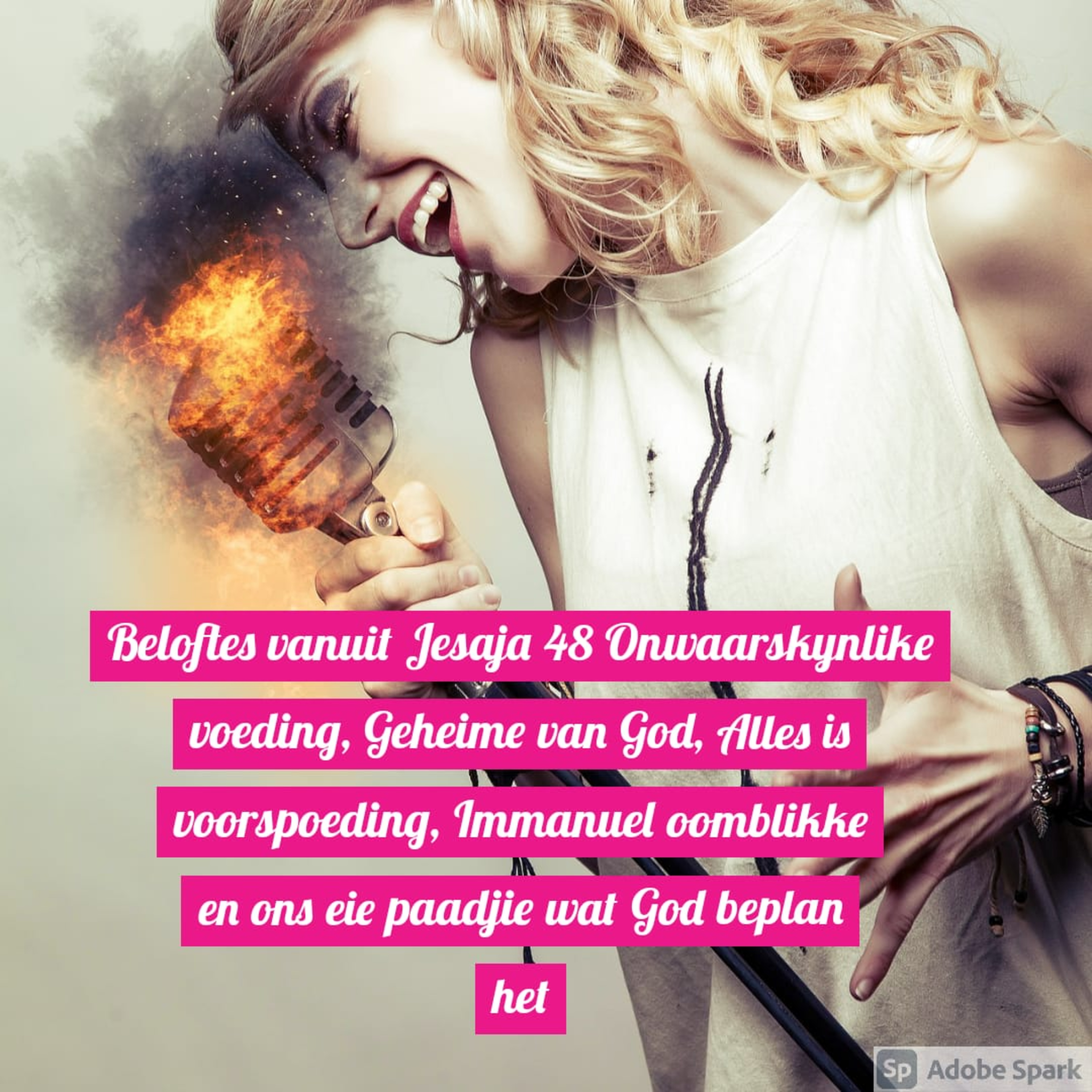 Beloftes vanuit Jesaja 48 Onwaarskynlike voeding, Geheime van God, Alles is voorspoeding, Immanuel oomblikke en ons eie paadjie wat God beplan het episode artwork