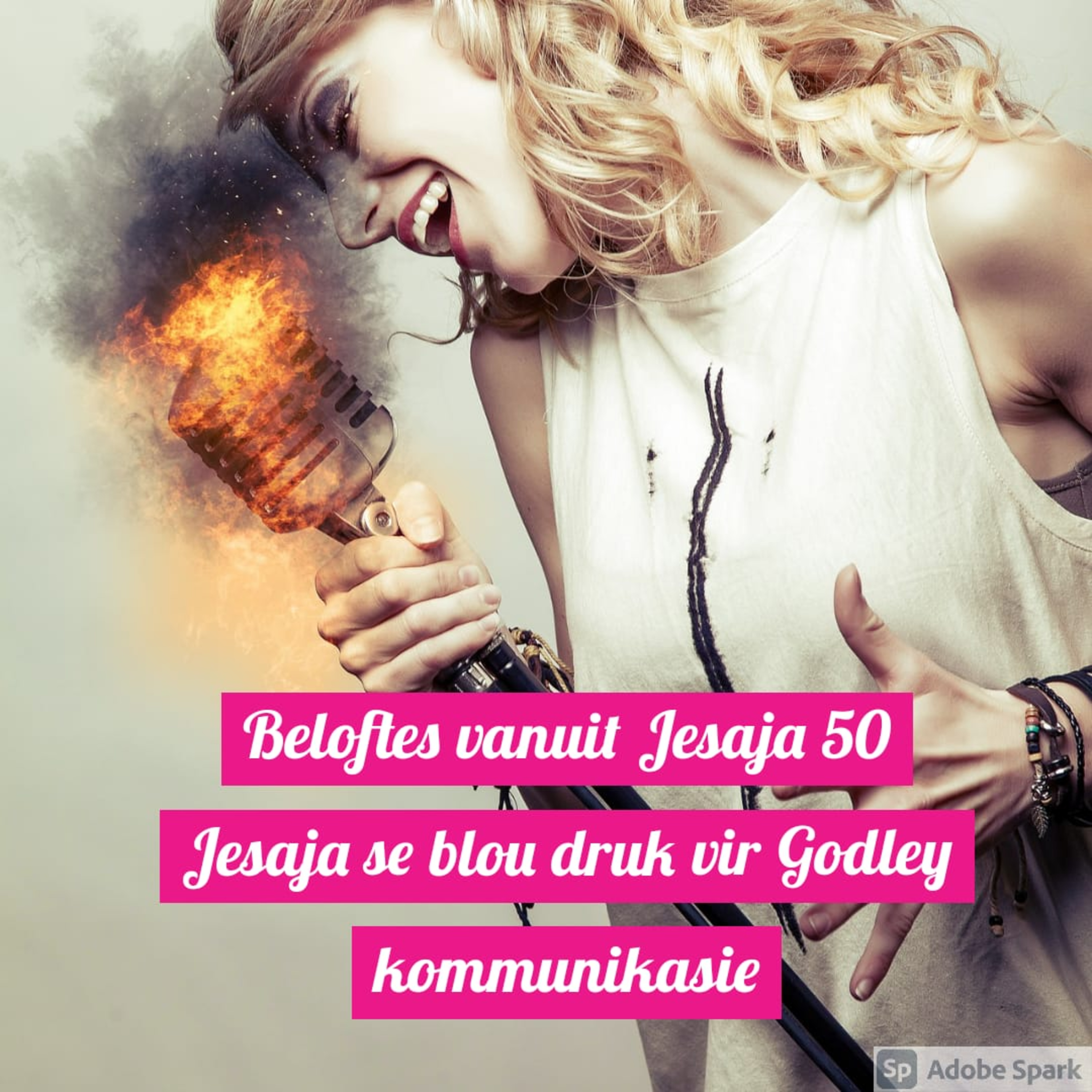 Beloftes vanuit Jesaja 50 Jesaja se blou druk vir Godley kommunikasie episode artwork