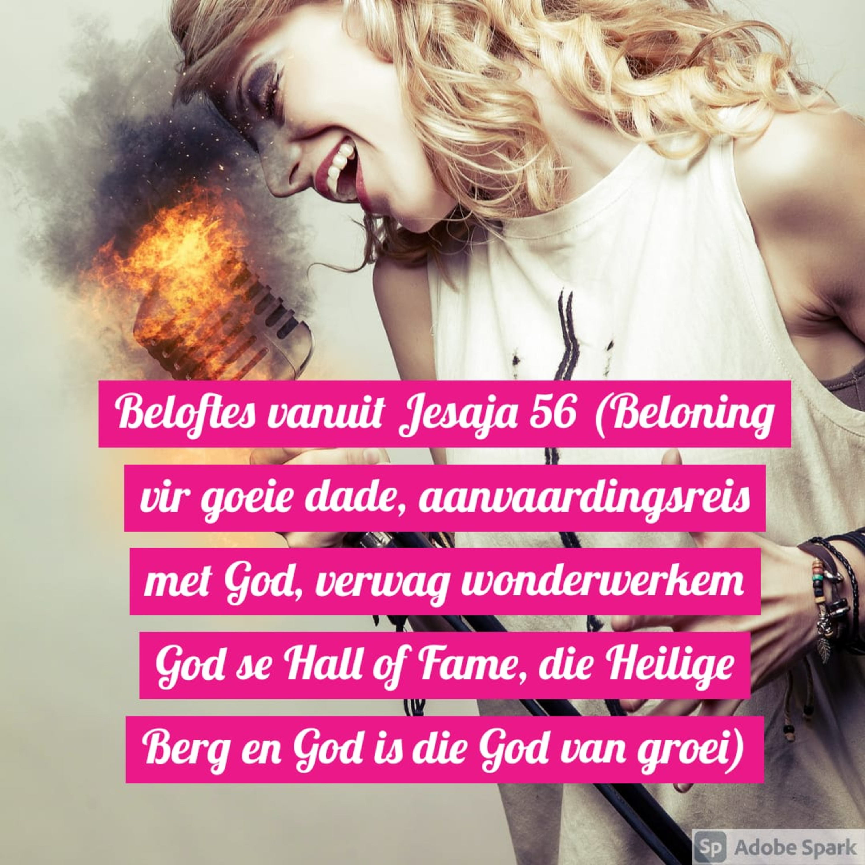 Beloftes vanuit Jesaja 56 (Beloning vir goeie dade, aanvaardingsreis met God, verwag wonderwerkem God se Hall of Fame, die Heilige Berg en God is die God van groei) episode artwork