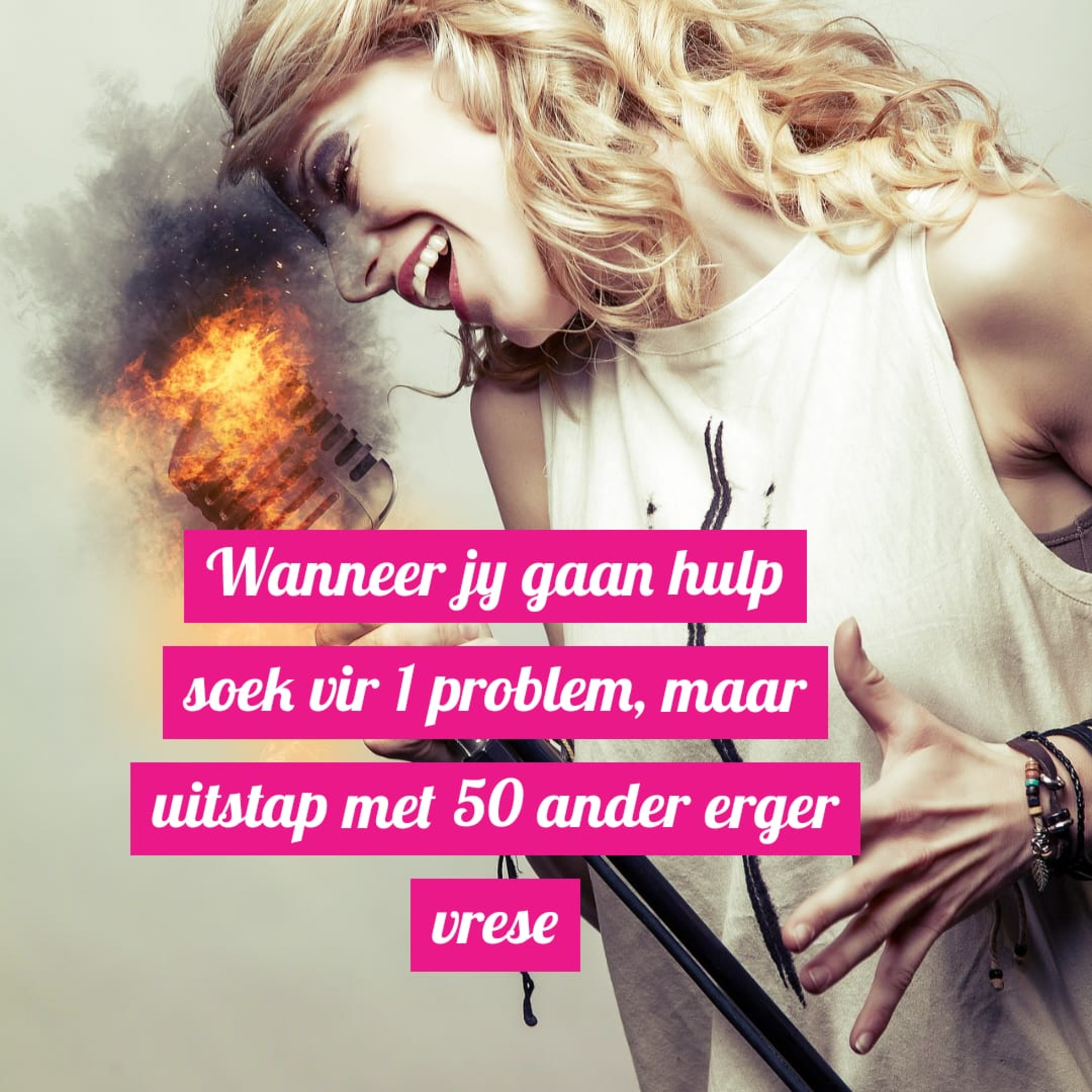 Wanneer jy gaan hulp soek vir 1 problem, maar uitstap met 50 ander erger vrese episode artwork