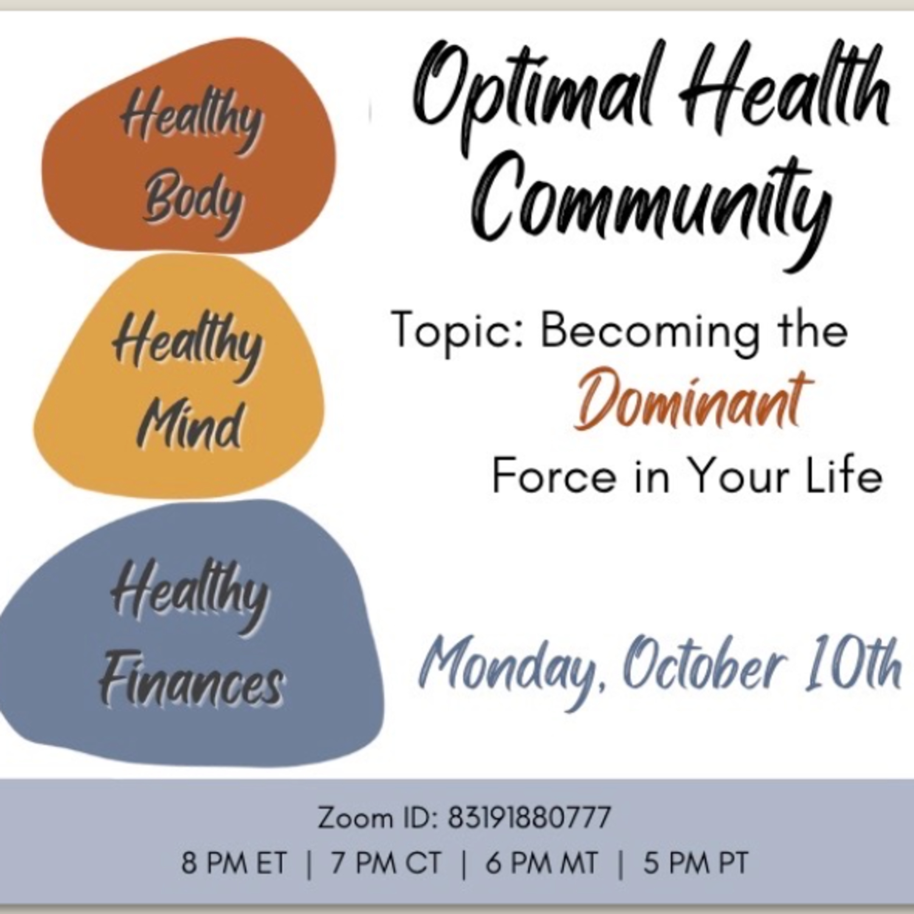 10/10/22 - Becoming the Dominant Force in Your Life! episode artwork