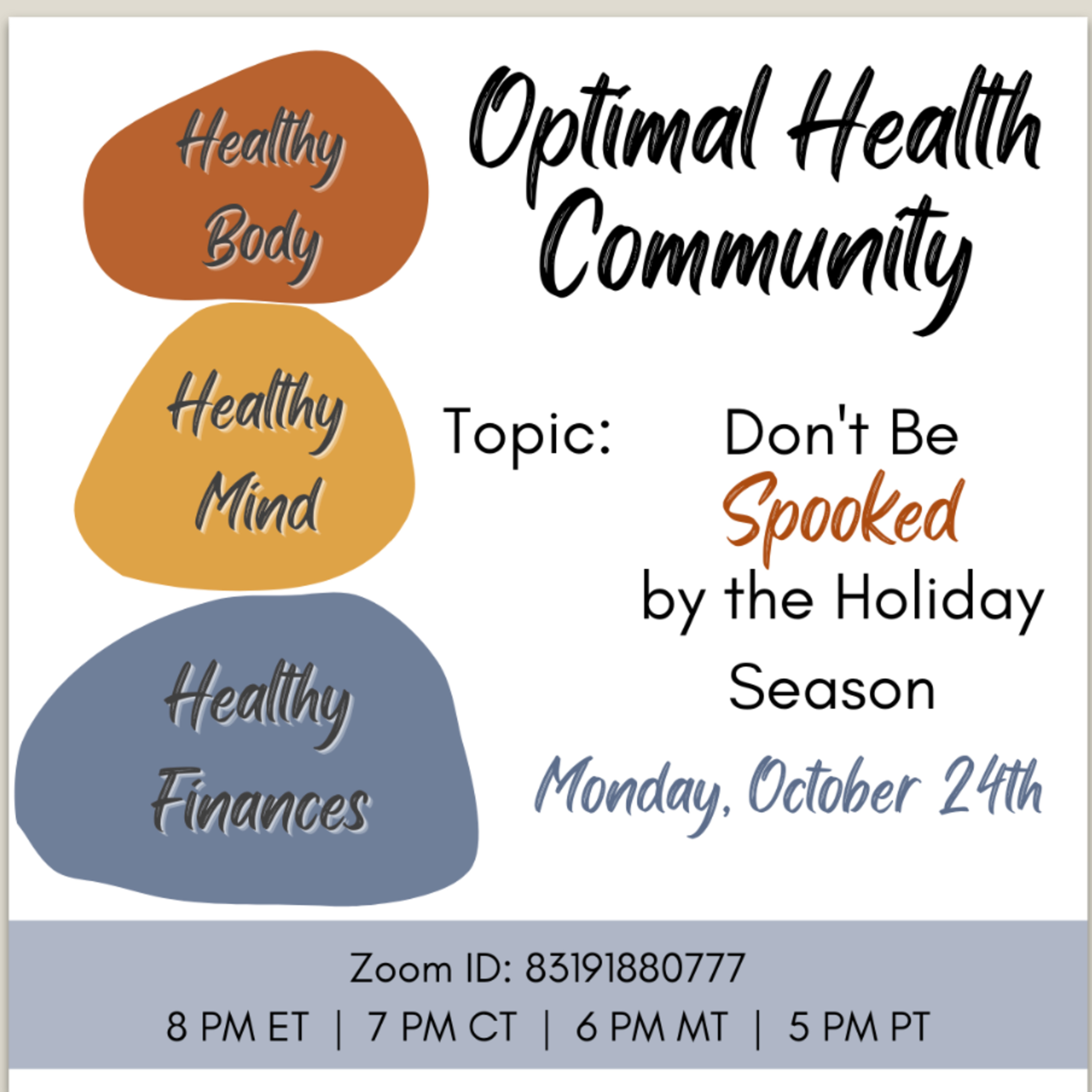 10/24/22 - Don’t be Spooked by the Holiday Season episode artwork