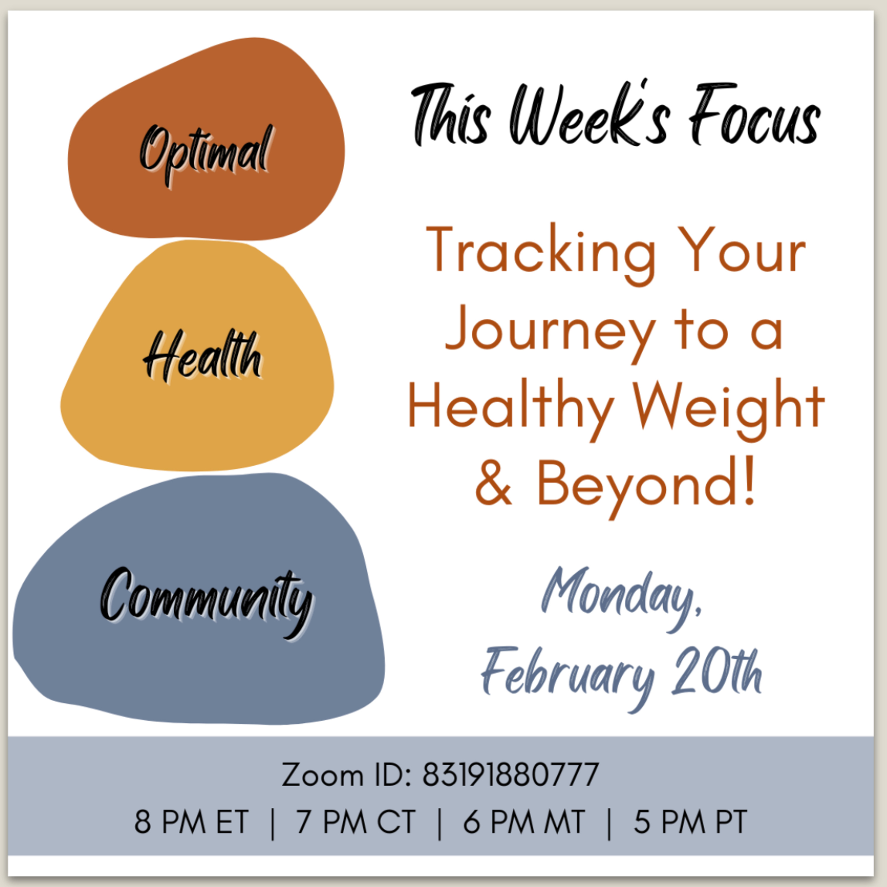 2/20/23 - Tracking Your Journey to a Healthy Weight and Beyond! episode artwork