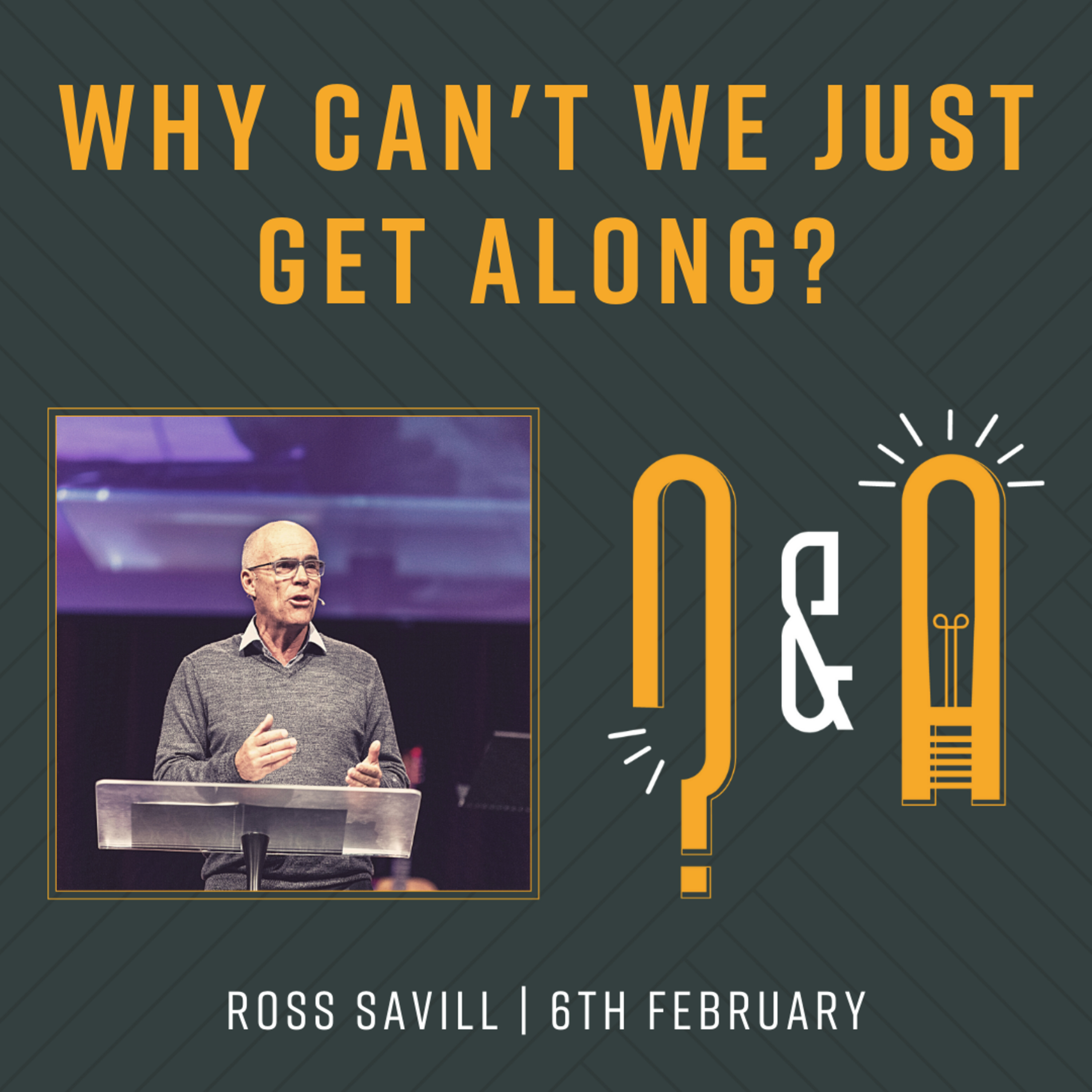 That's a Great Question: Why can't we just get along? | Ross Savill episode artwork