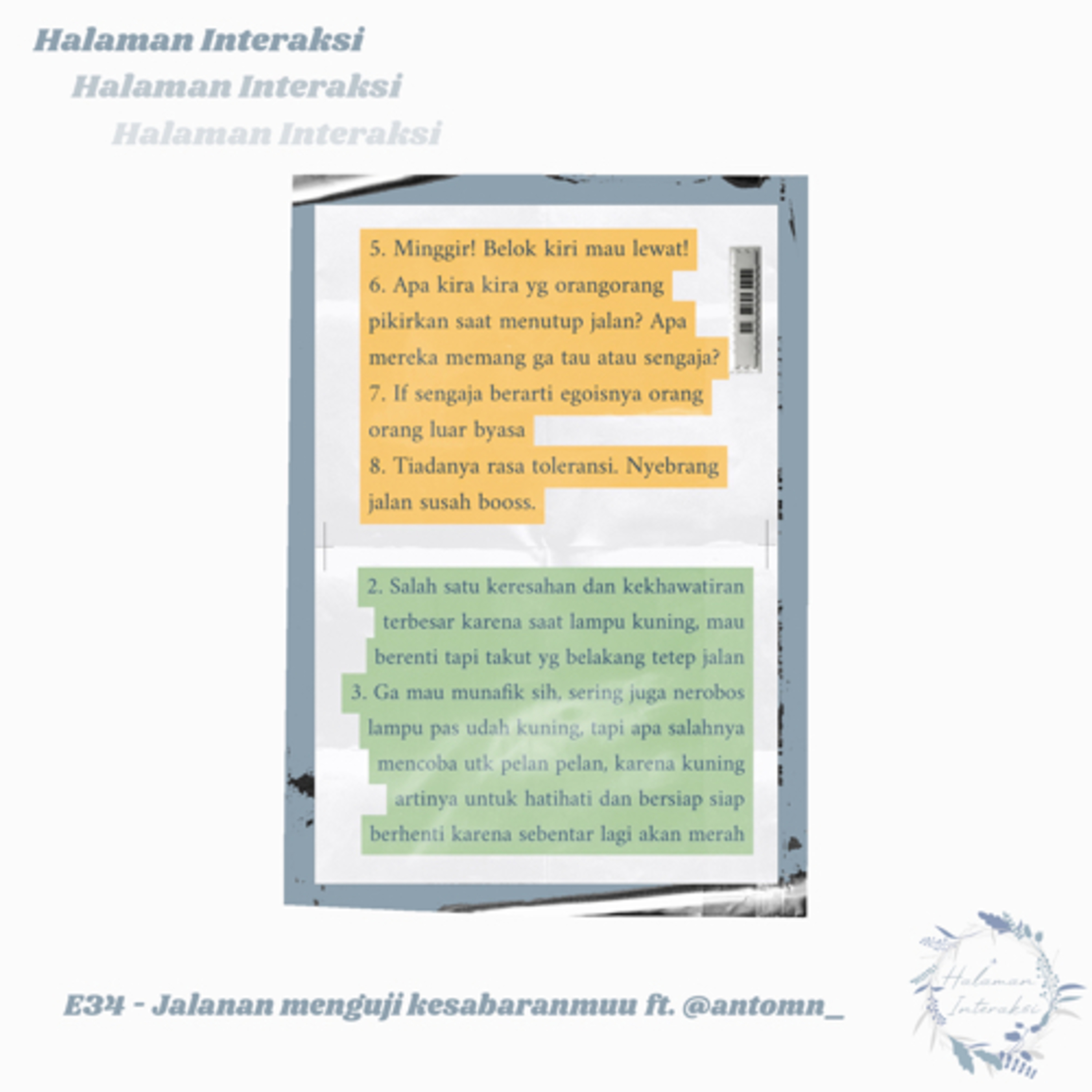 Halaman Interaksi