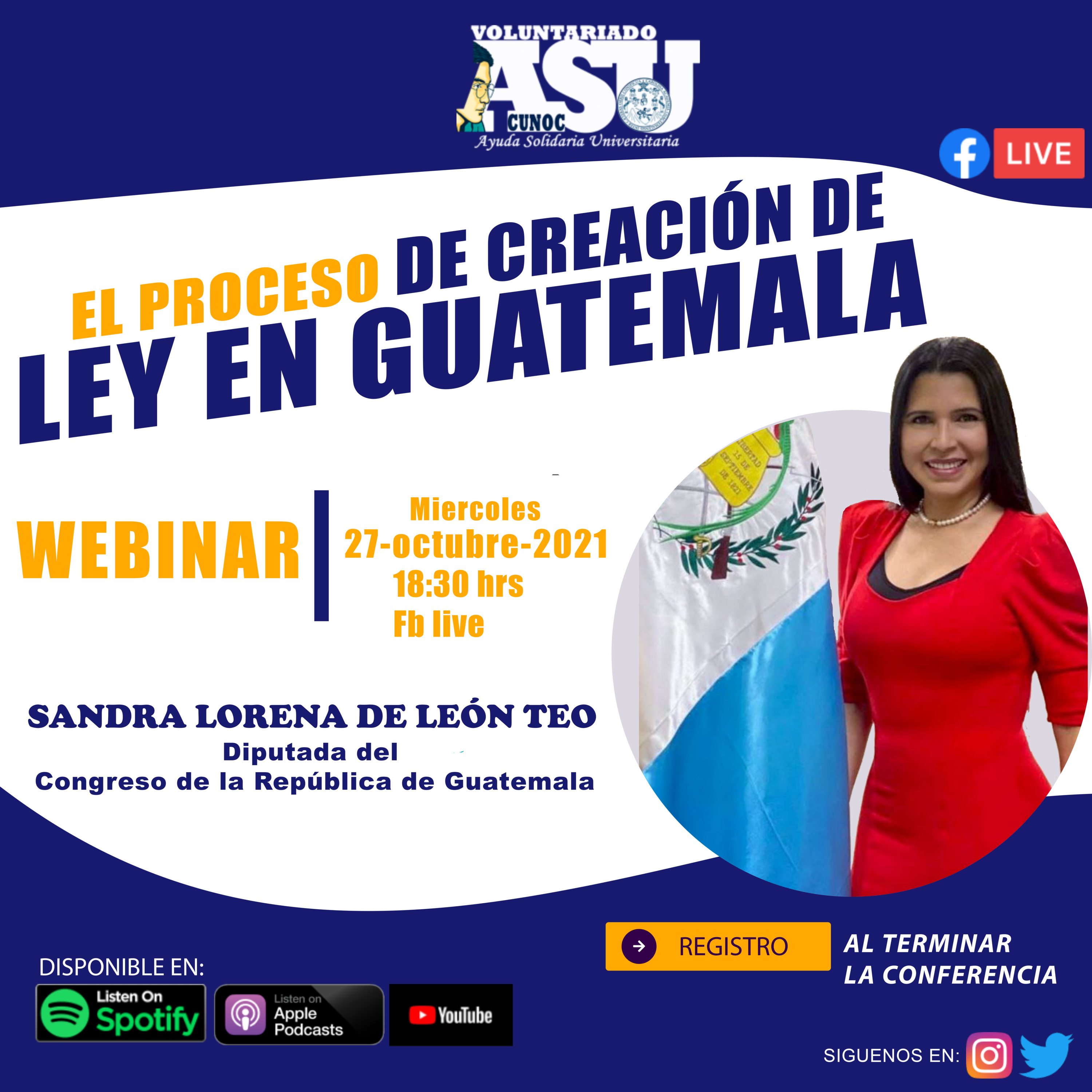 VOLUNTARIADO ASU CUNOC #CONFERENCIAS |