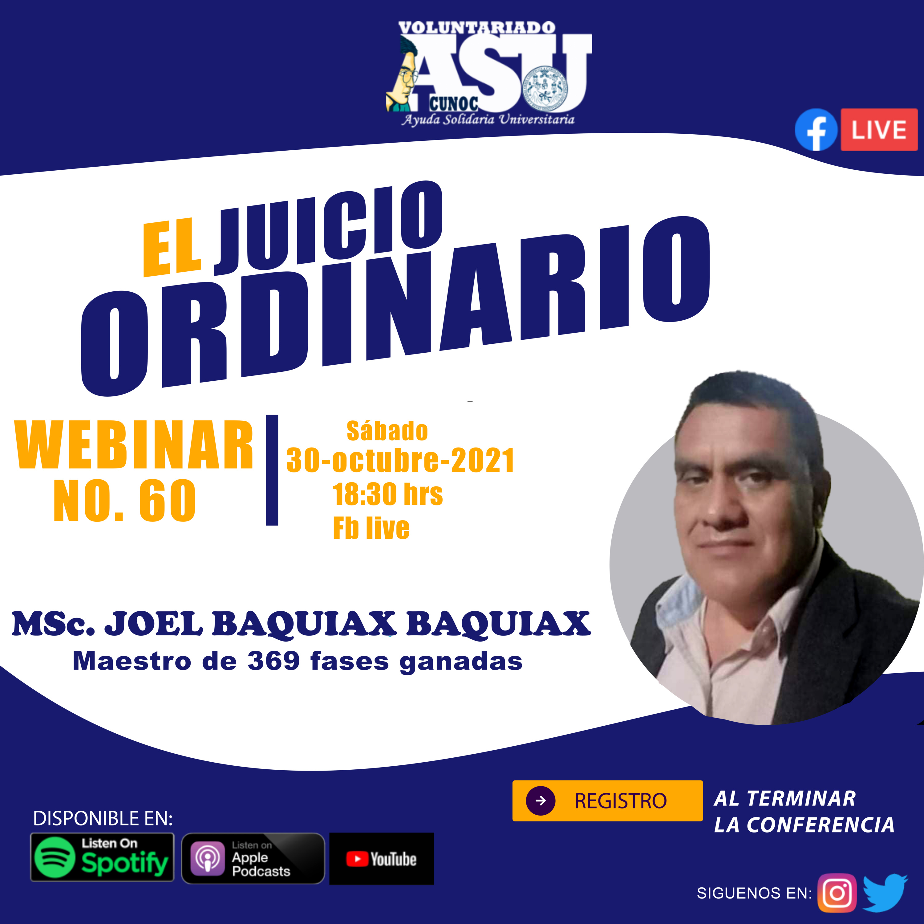 VOLUNTARIADO ASU CUNOC #CONFERENCIAS |