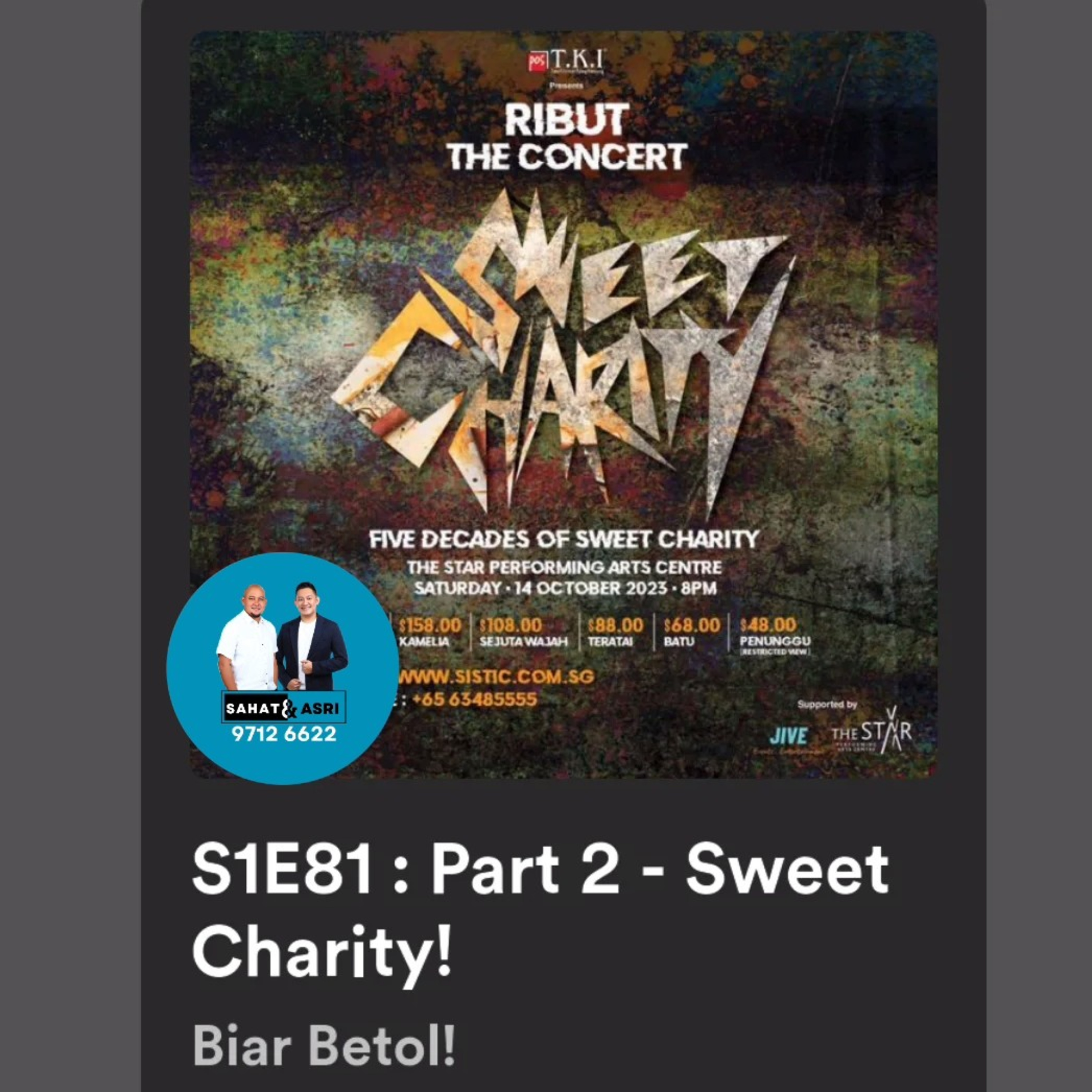 S1E81 : Part 2 - Sweet Charity! episode artwork