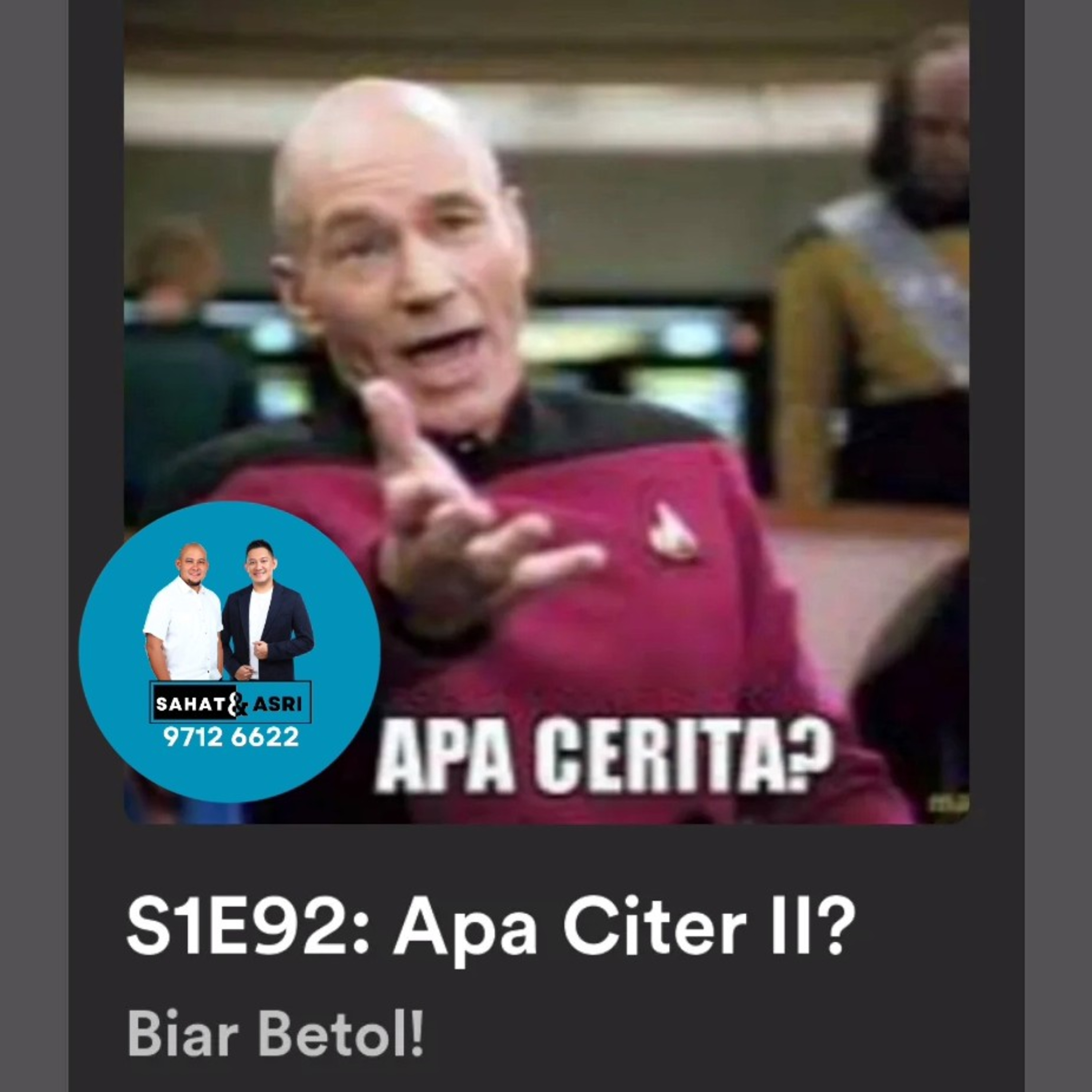 S1E92: Apa Citer II? episode artwork