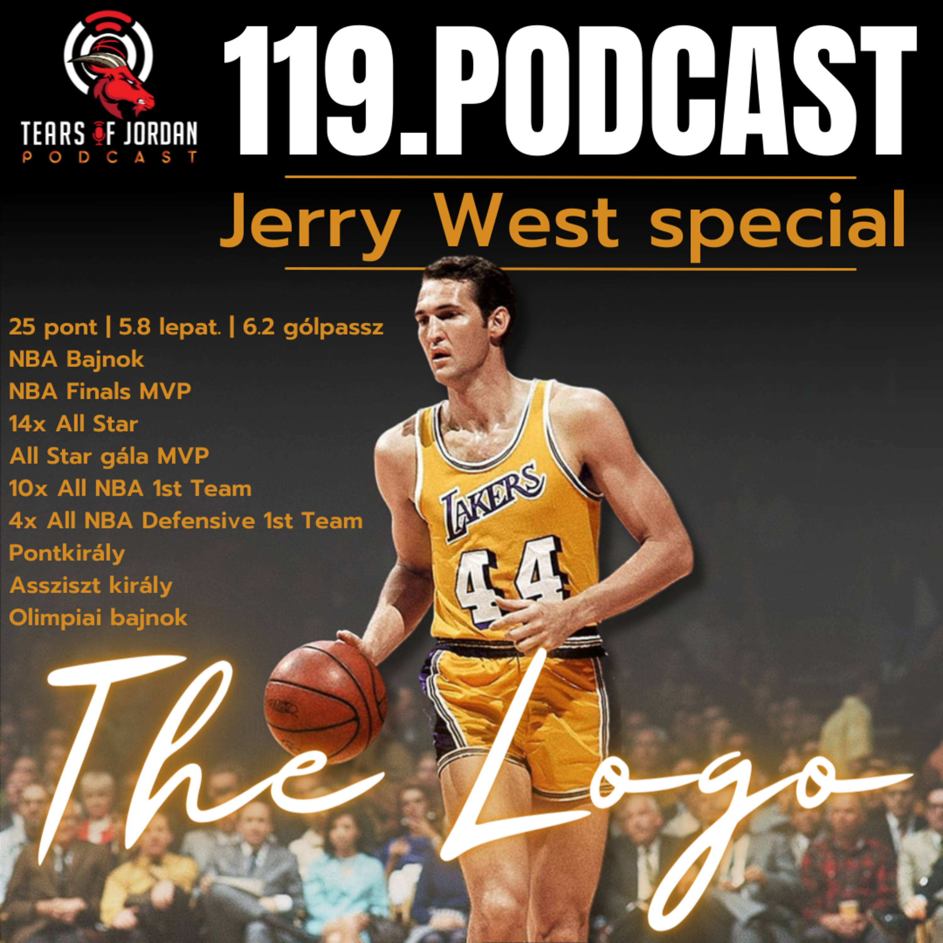 #119 Tears of Jordan – A LOGO – Jerry West Special (és Lebron aktuális bunyói) episode artwork
