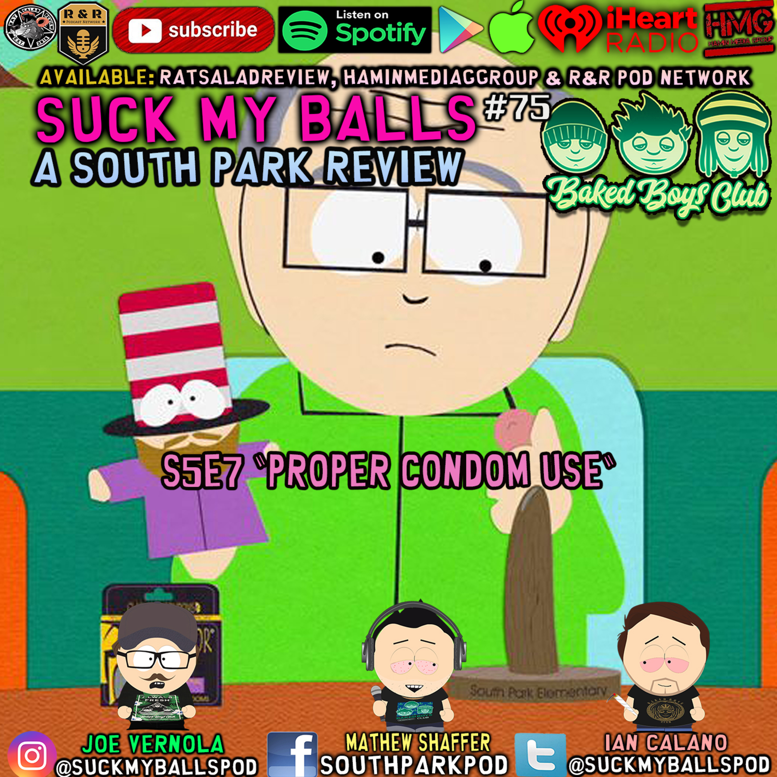 Suck My Balls #75 - S5E7 Proper Condom Use - "Just Walk Away" episode artwork