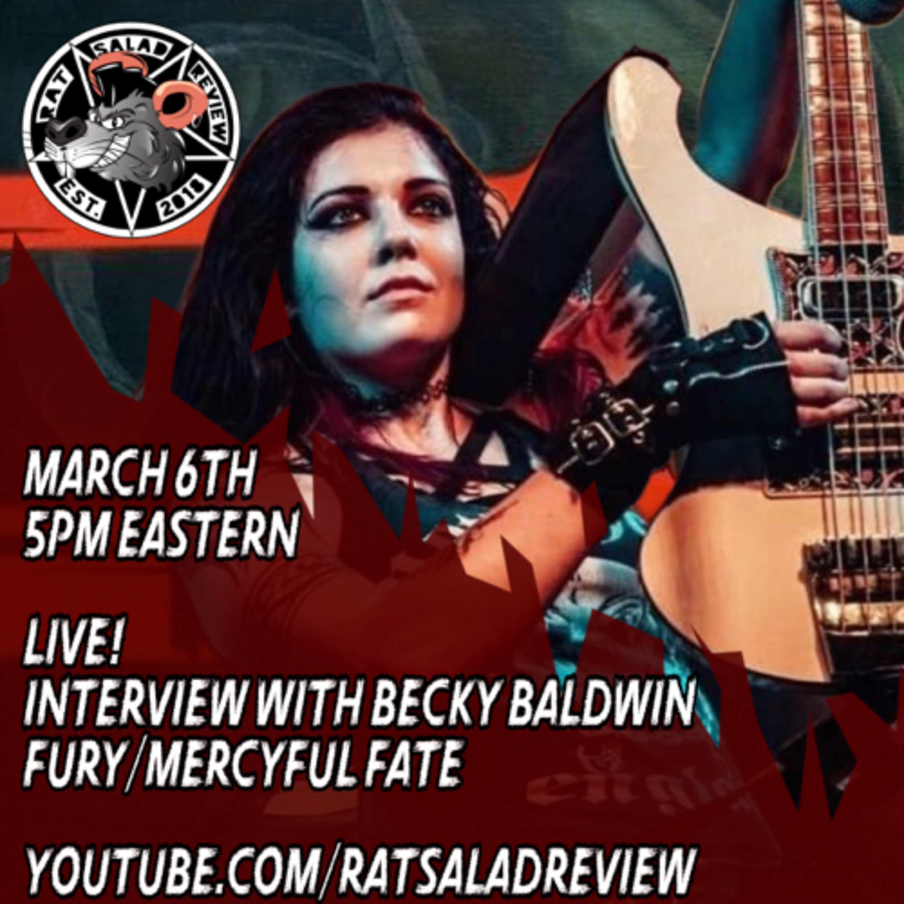 Becky Baldwin Bassist for Mercyful Fate and Fury King Diamond Podcast [Interview]  episode artwork