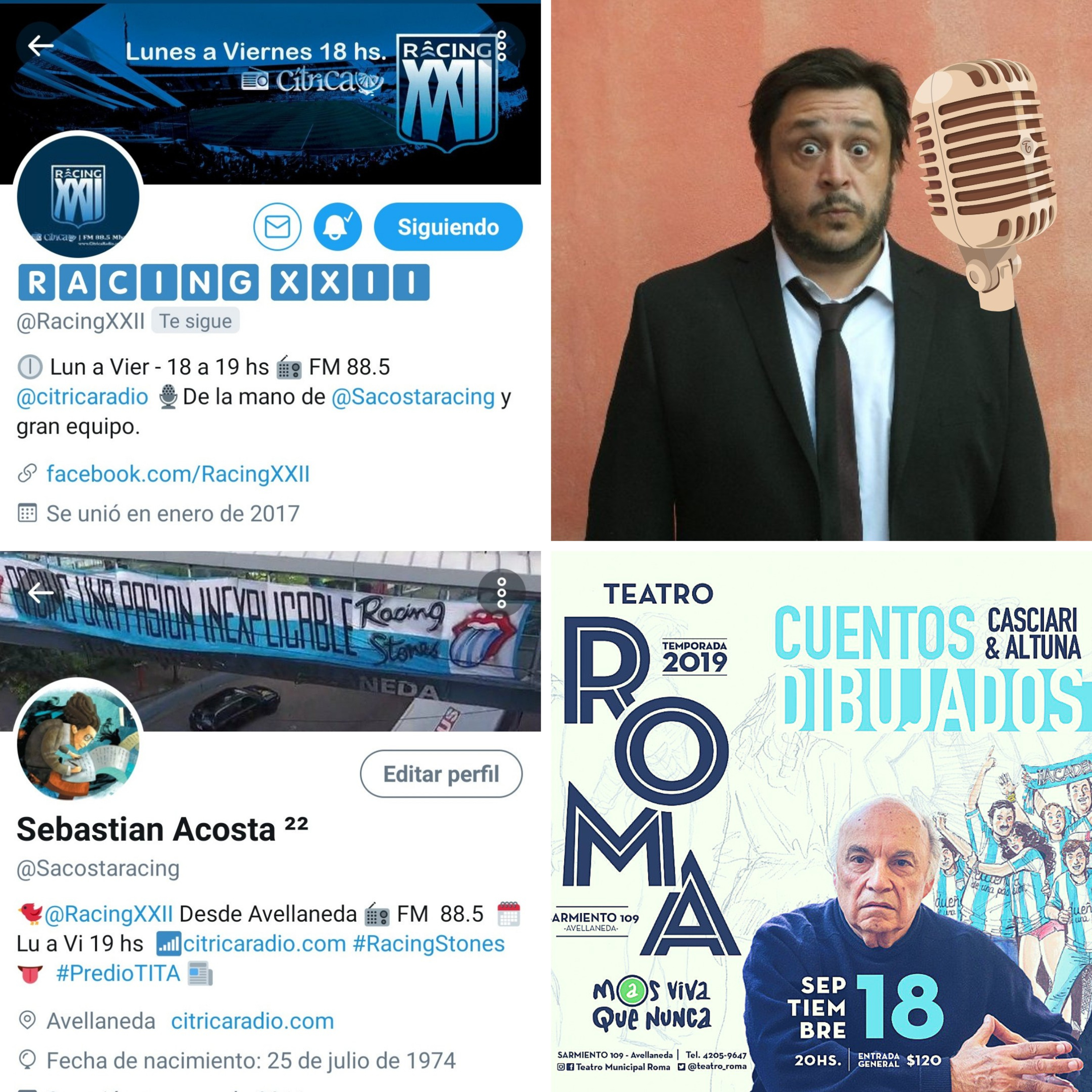Racing22 programa de radio partidario