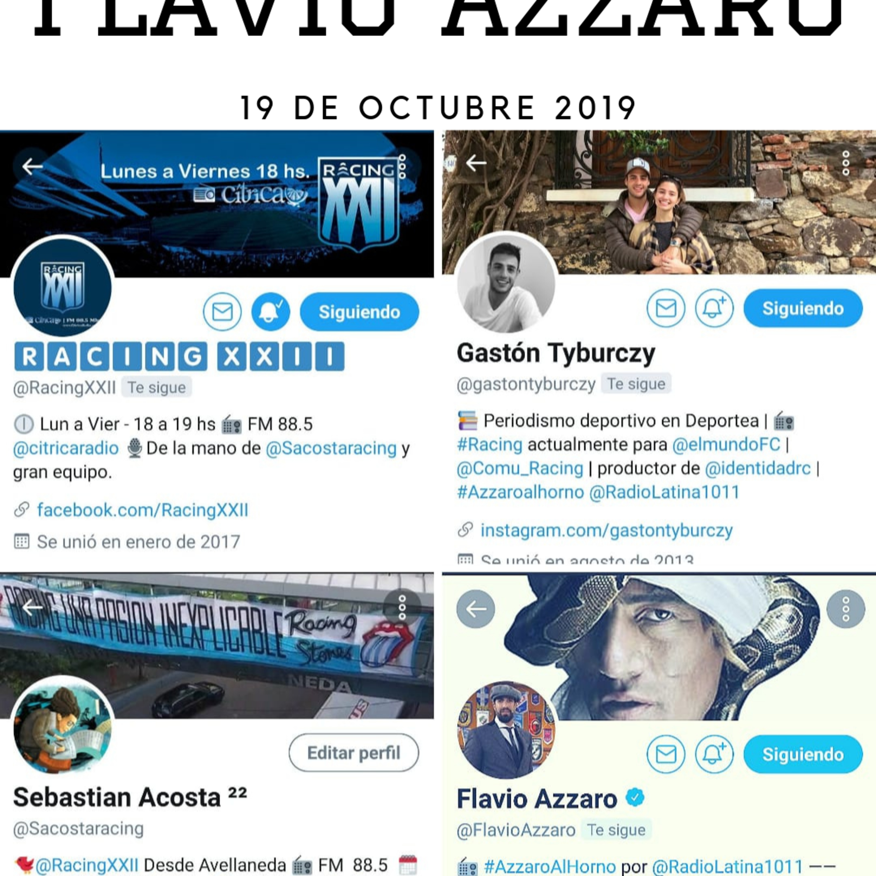 Racing22 programa de radio partidario