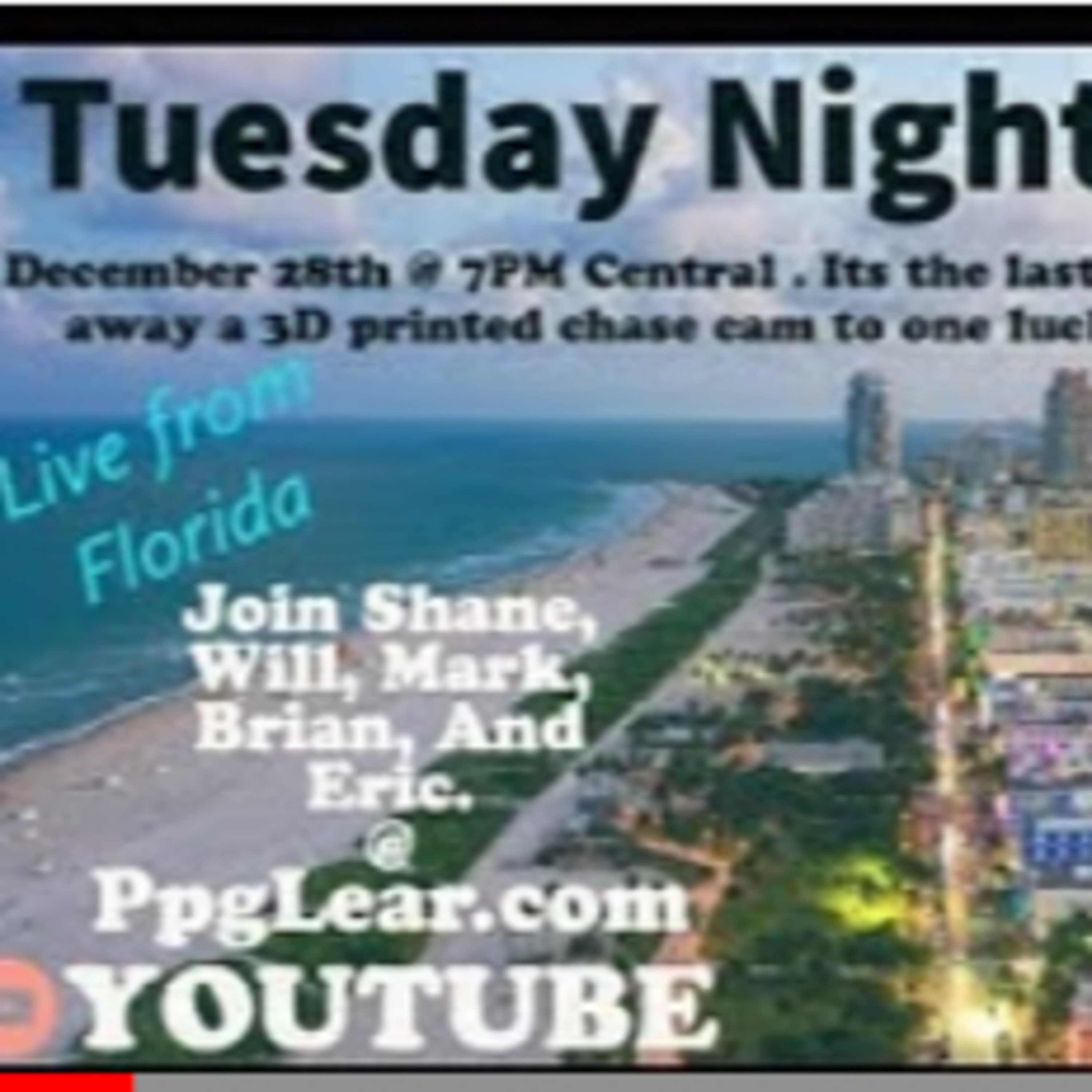 Tuesday Night Hangout #11 -Hang out with Shane & SmartCar Brian in Florida & 3D chase cam giveaway episode artwork