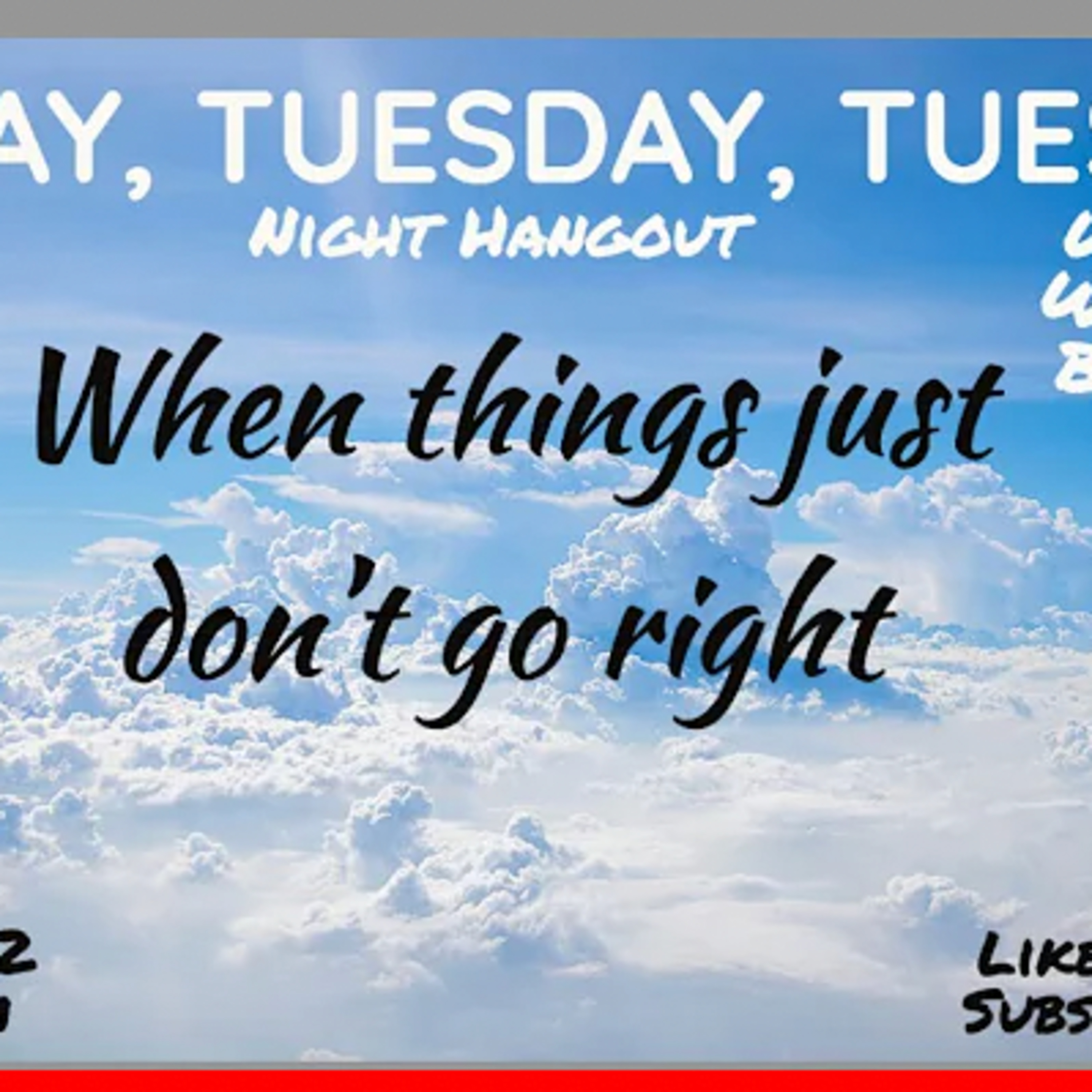Tuesday Night Hangout #13 When things just don't go right. failed launches, engine outs, broken equipment, Ect... episode artwork