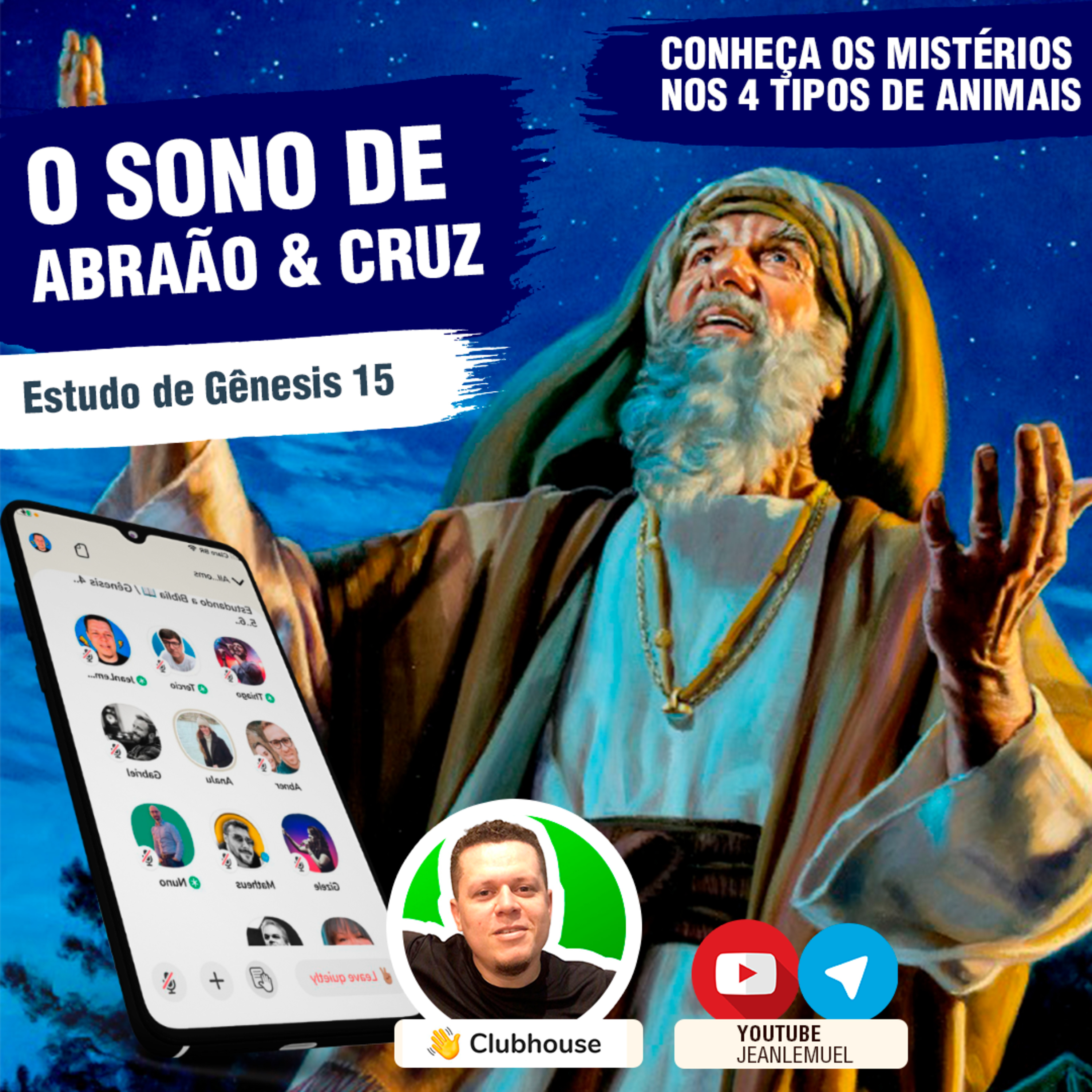 Aula 08 - Gênesis 15 - O Mistérios do Sono de Abraão os 4 Animais e a Cruz  