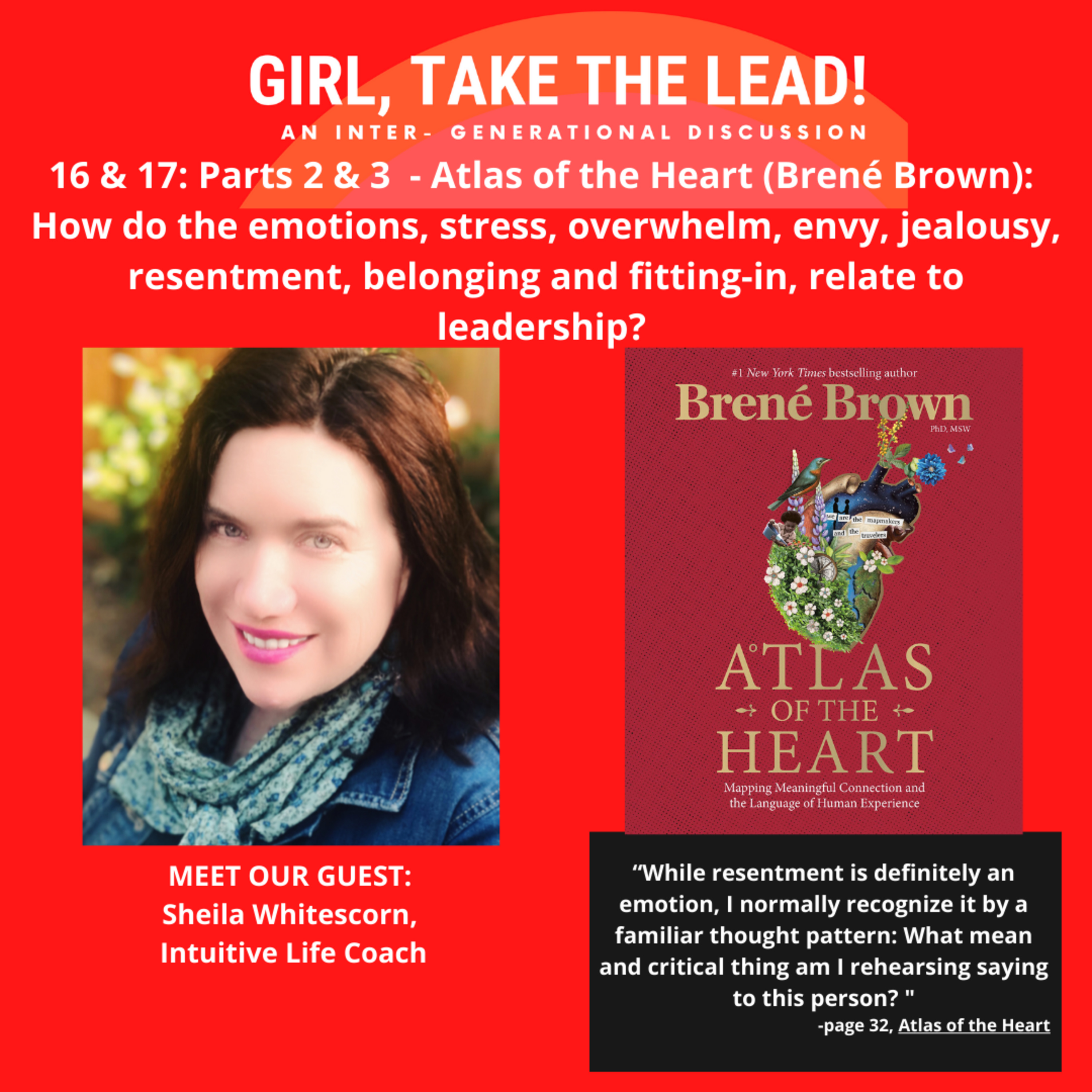 16. Part 2 of 3 - Atlas of the Heart (Brené Brown): How do the emotions, Stress, Overwhelm, Comparison (Envy, Jealousy, Resentment), relate to leadership? episode artwork
