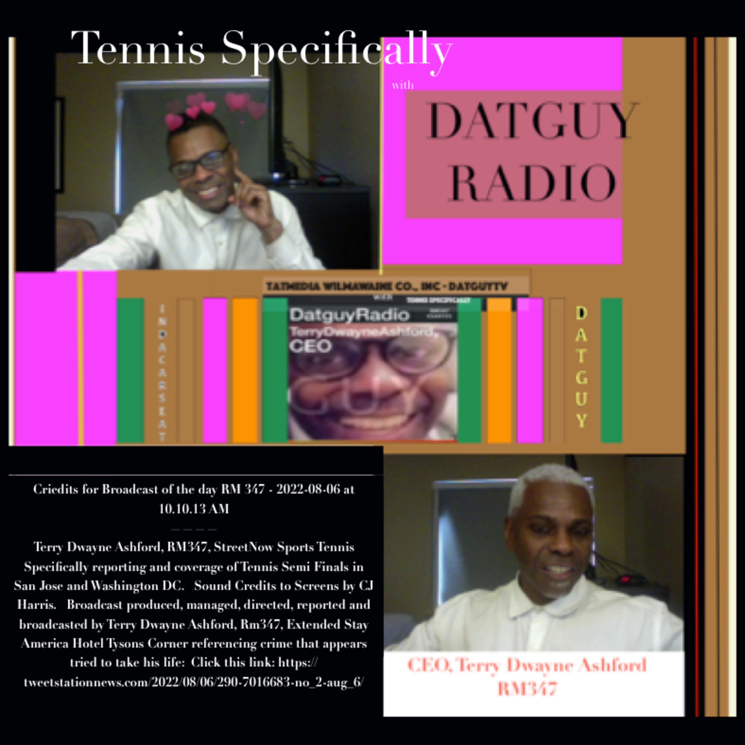 RM347 DatguyRadio | Tennis Specifically reporting and coverage of Tennis Semi Finals in San Jose and Washington DC episode artwork