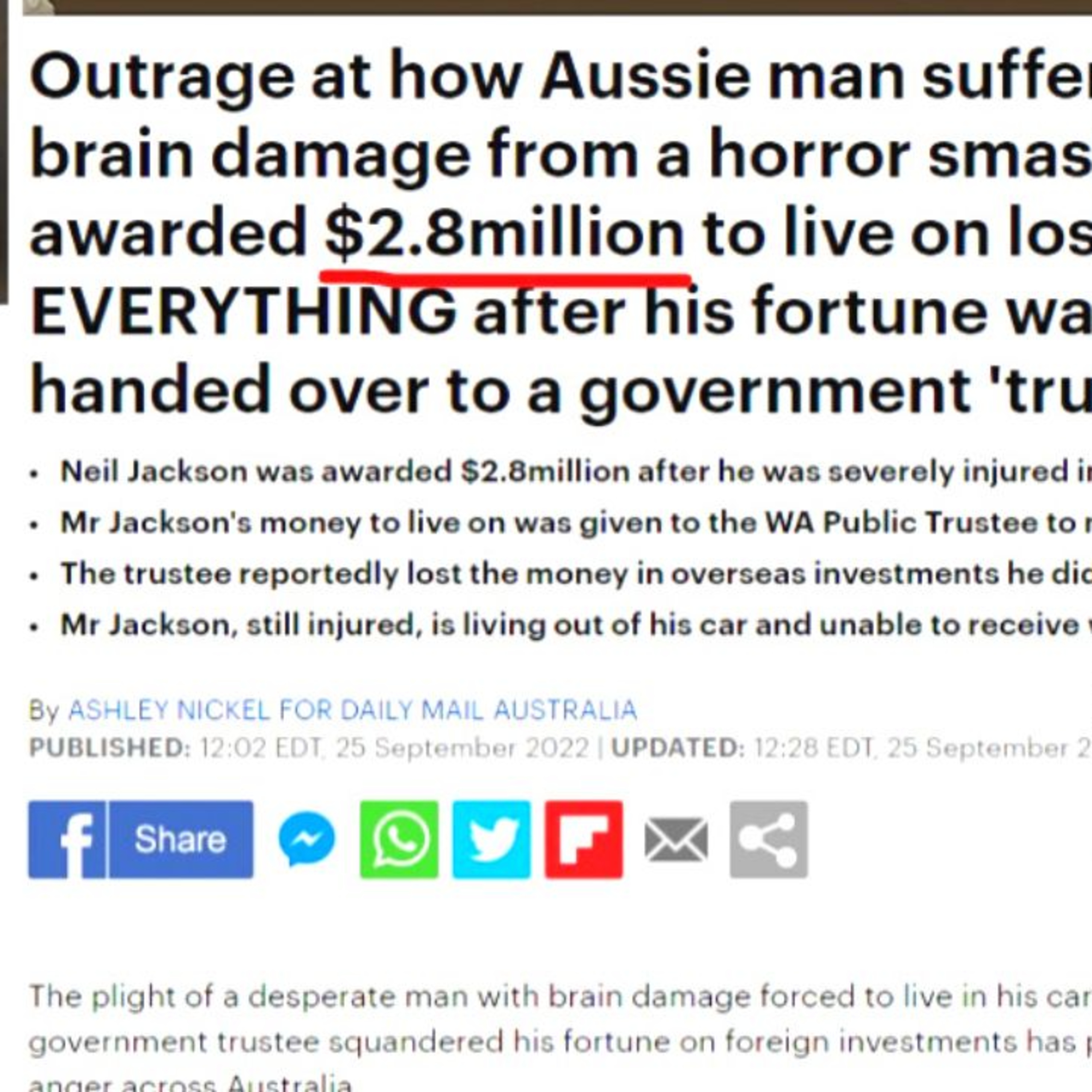 AUSSIE MILLIONAIRE LOSES EVERYTHING... episode artwork