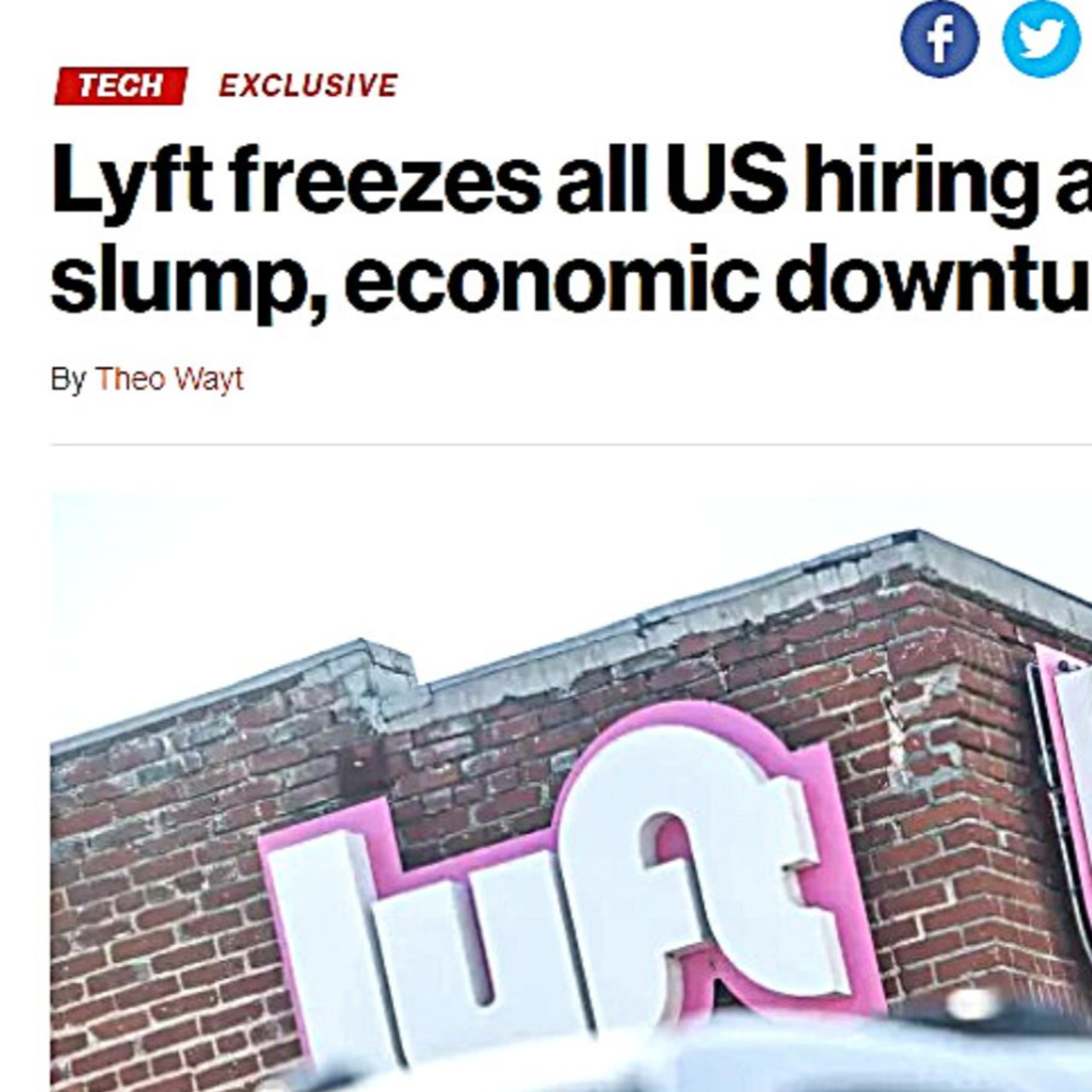 Lyft FREEZES All US Hiring For The YEAR, Stock Plummets episode artwork