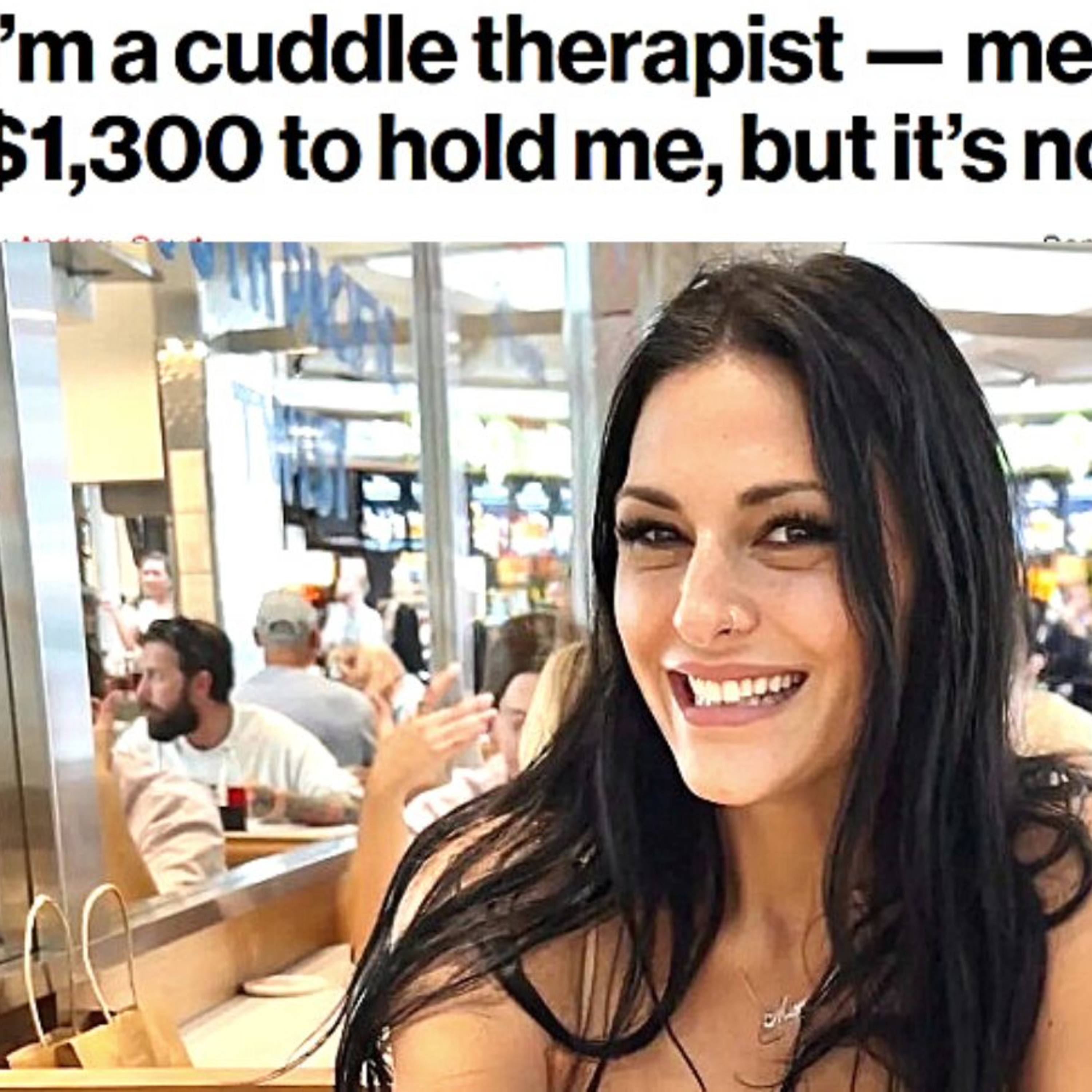 Cuddle Therapist MAKES $1,300 To CUDDLE episode artwork