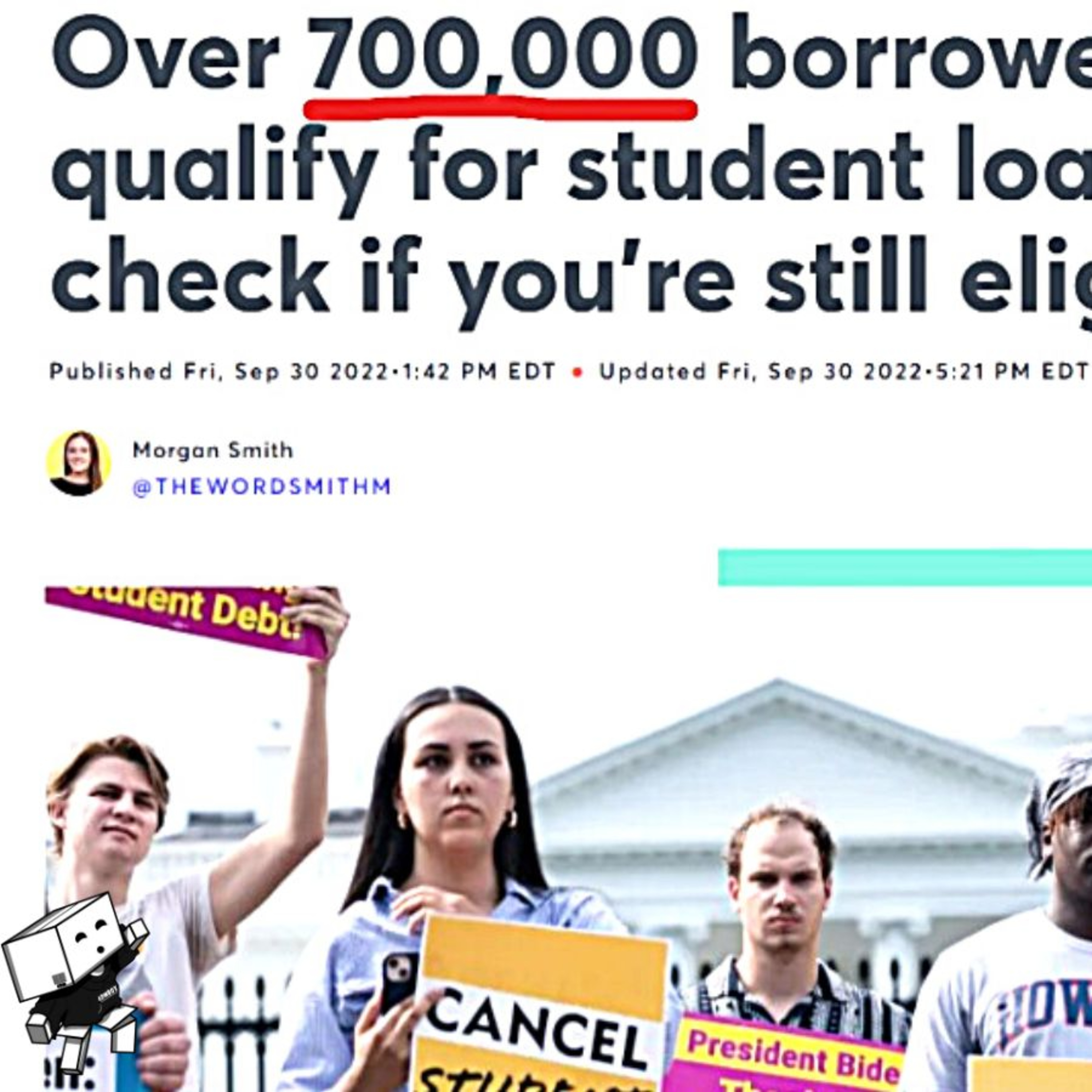 Over 700K Borrowers DON'T Qualify For Student Loan Relief episode artwork