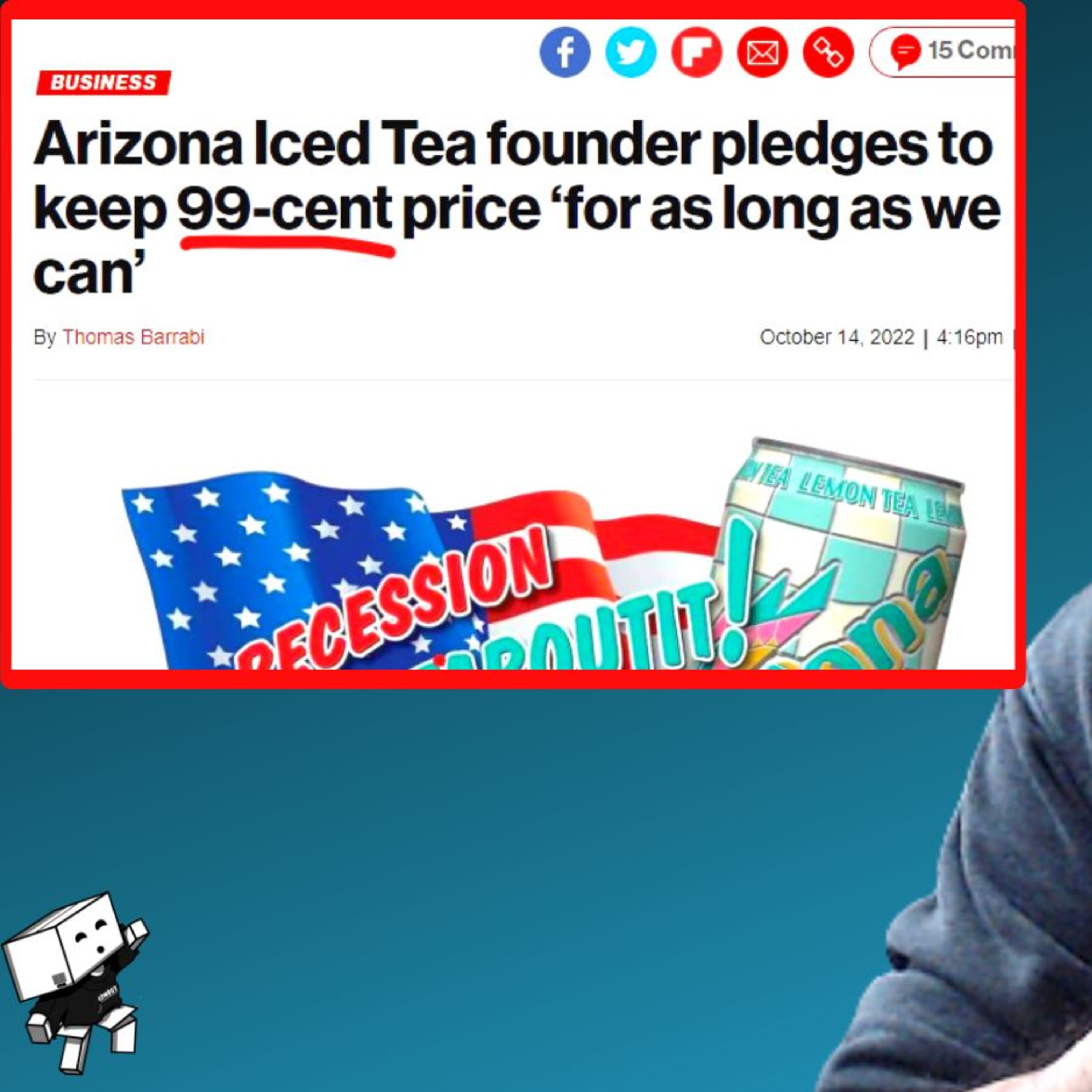 ARIZONA ICED TEA FOUNDER PLEDGES TO KEEP IT CHEAP episode artwork