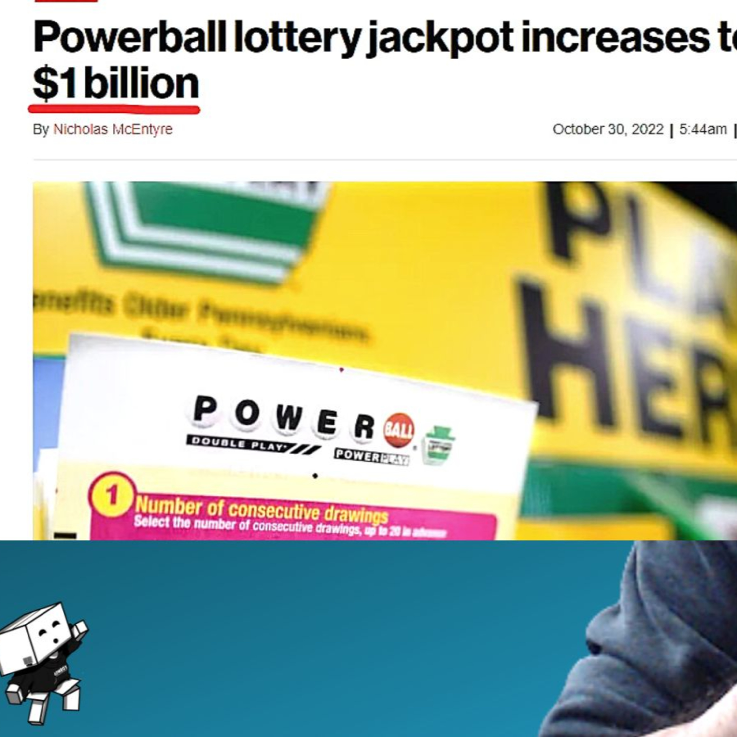 POWERBALL INCREASED TO $1 BILLION... episode artwork