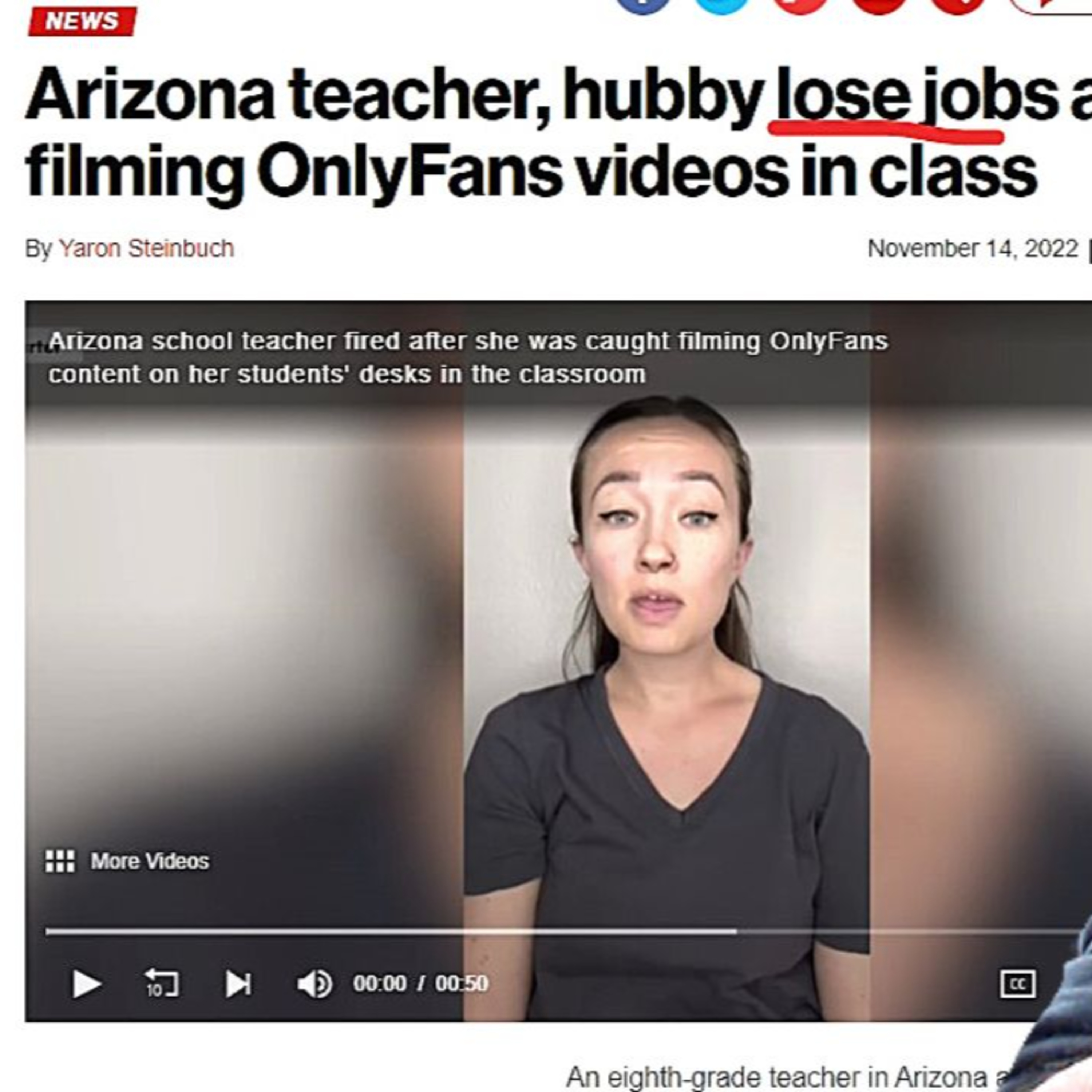 ARIZONA TEACHER KHLOE KARTER LOSES JOB... episode artwork