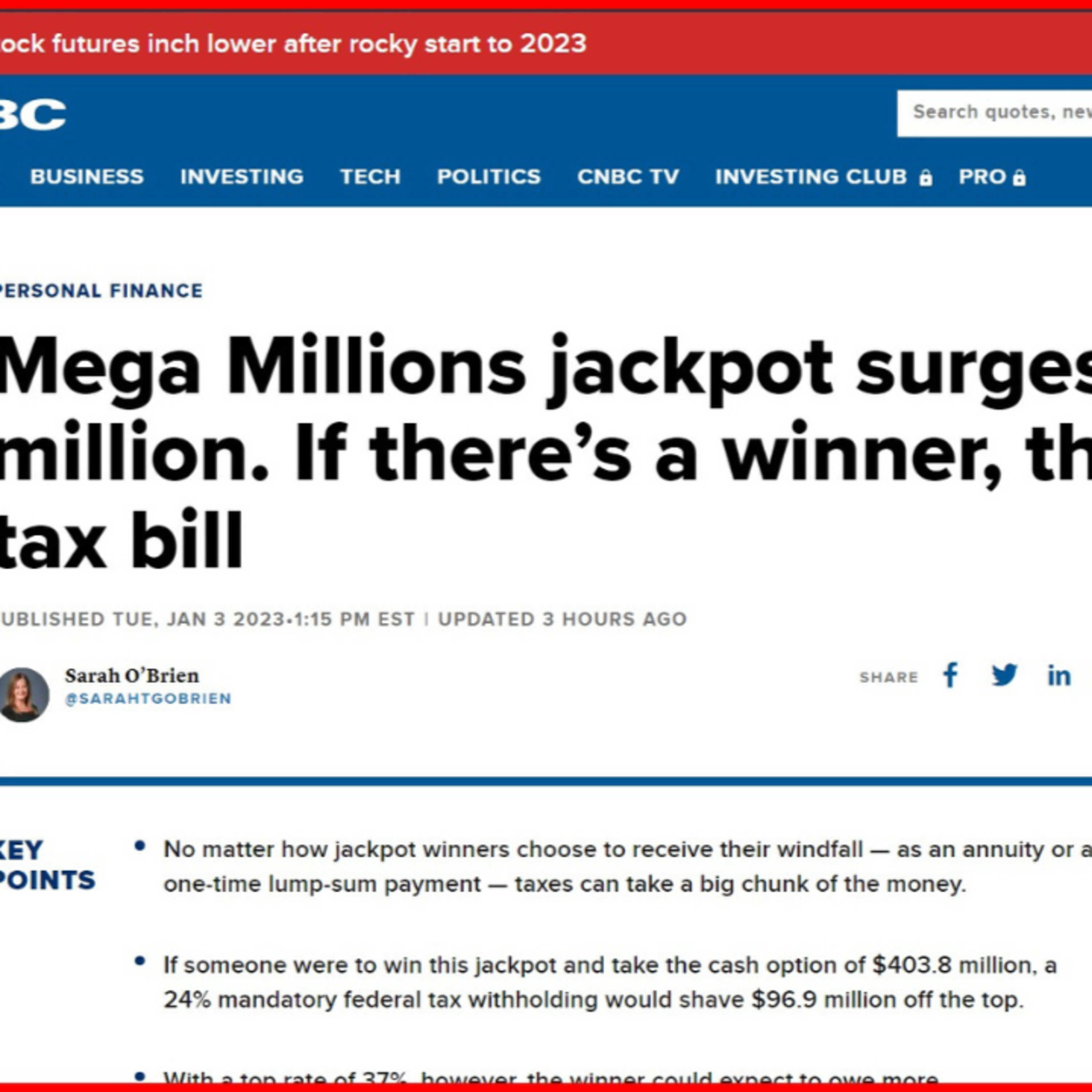 THIS IS HOW MUCH TAXES YOU WILL PAY FOR WINNING MEGA MILLIONS LOTTERY episode artwork