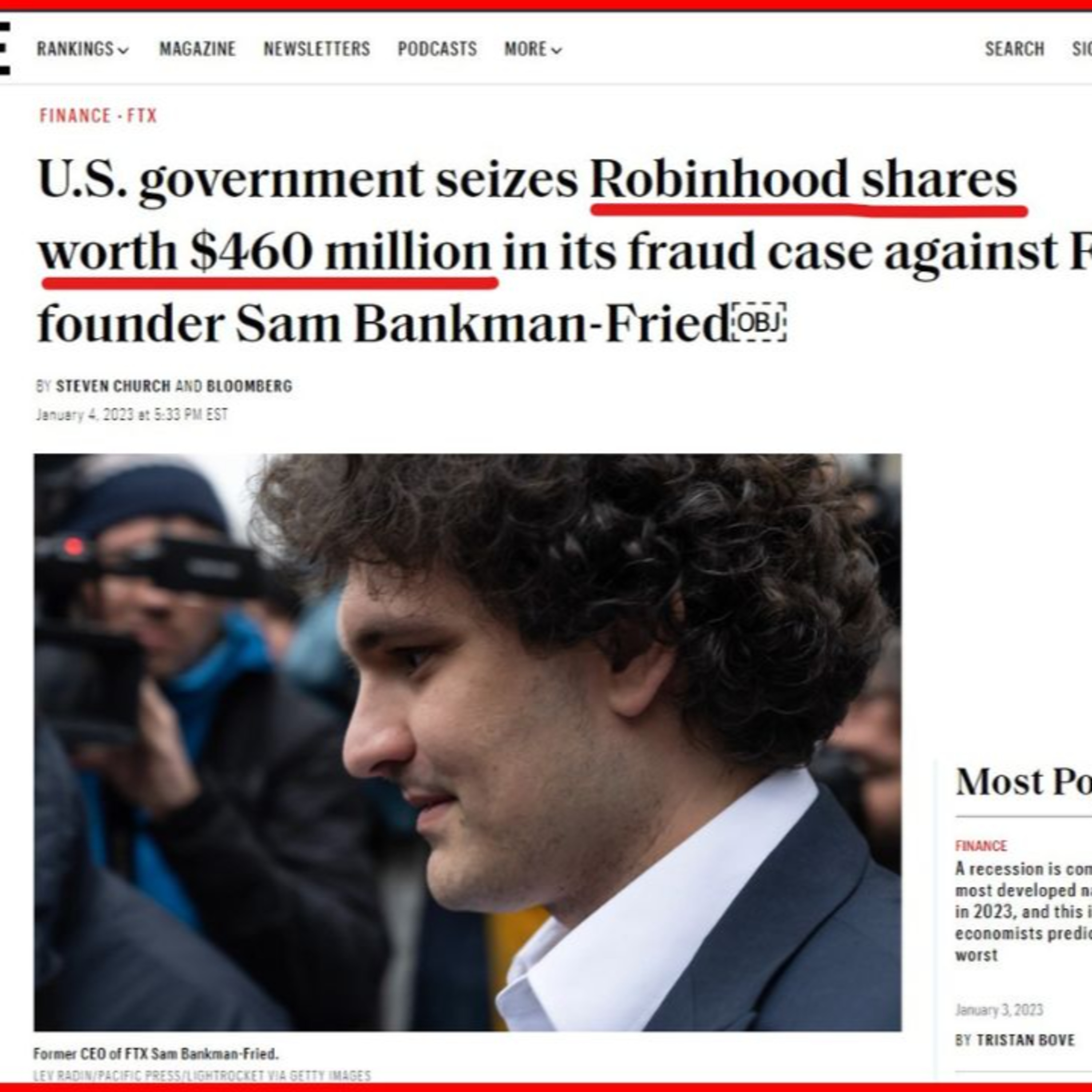FTX ROBINHOOD SHARES GET SEIZED BY U.S. GOVERNMENT episode artwork