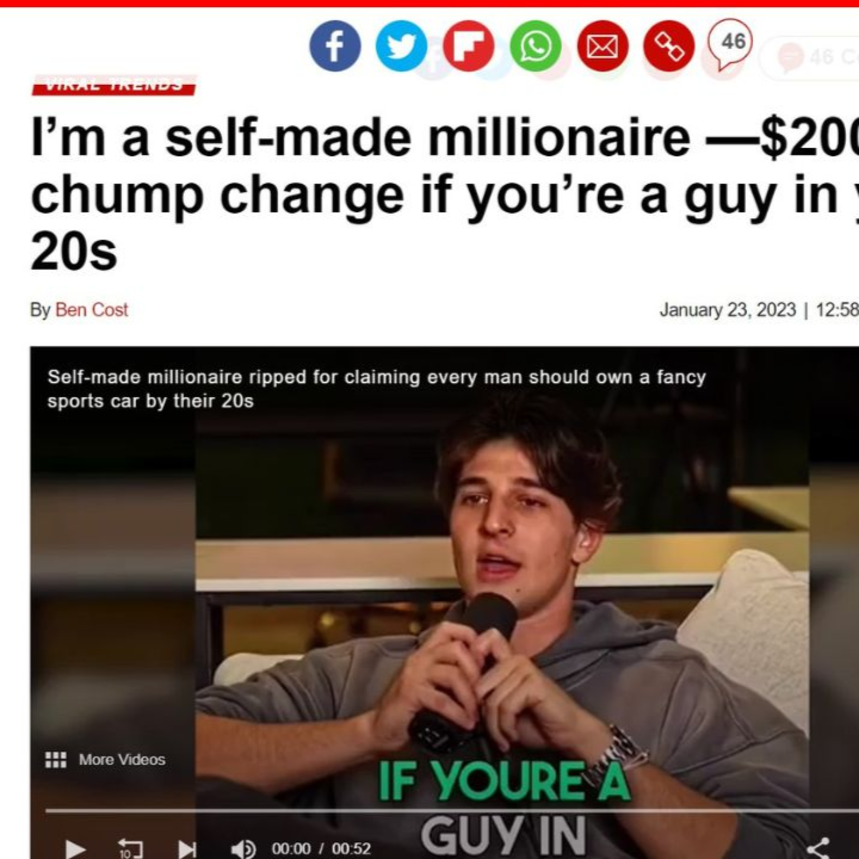 Entitled Millionaire Says $200K Is Chump Change episode artwork