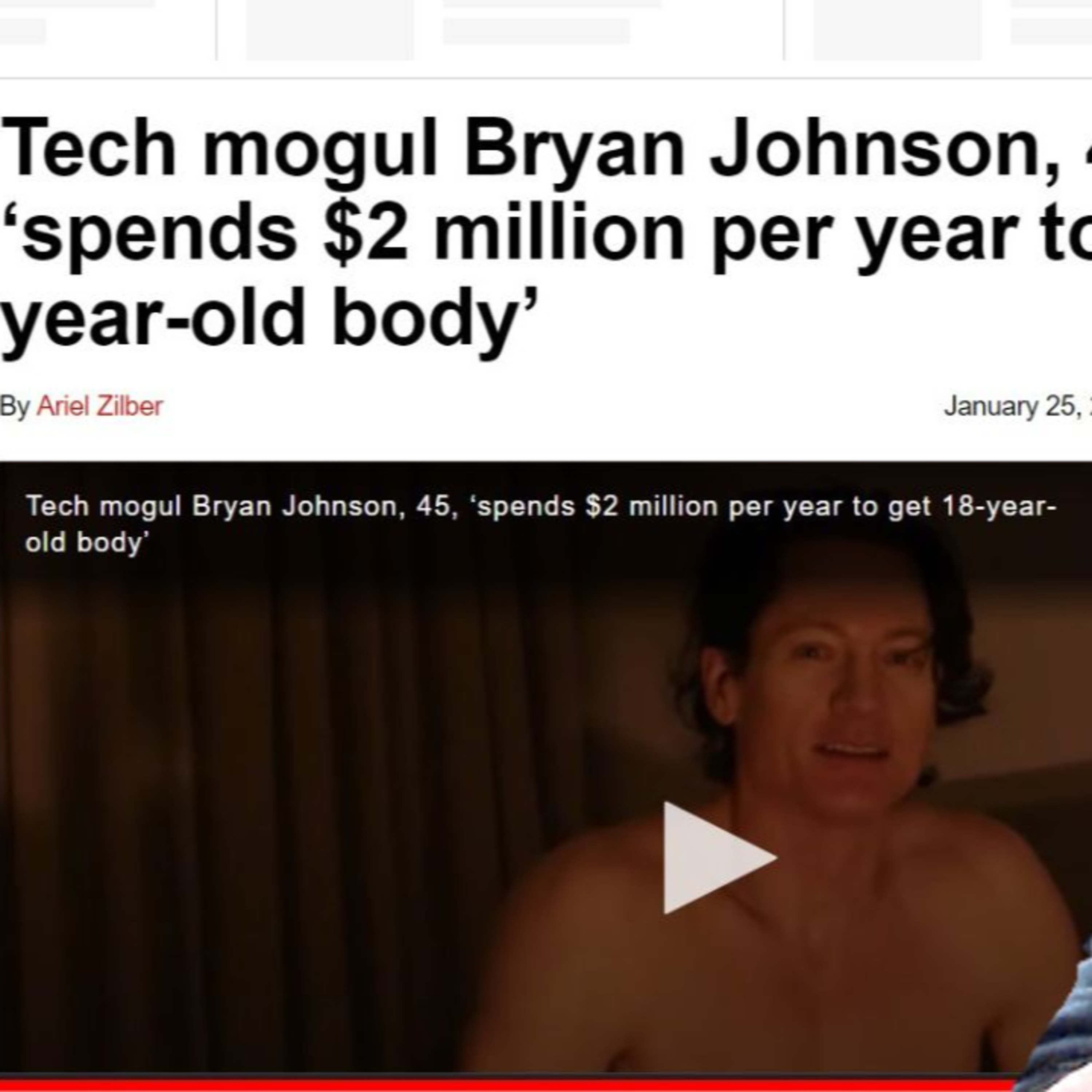 Tech Mogul SPENDS $2,000,000 Per Year To Be Younger, Bryan Johnson episode artwork