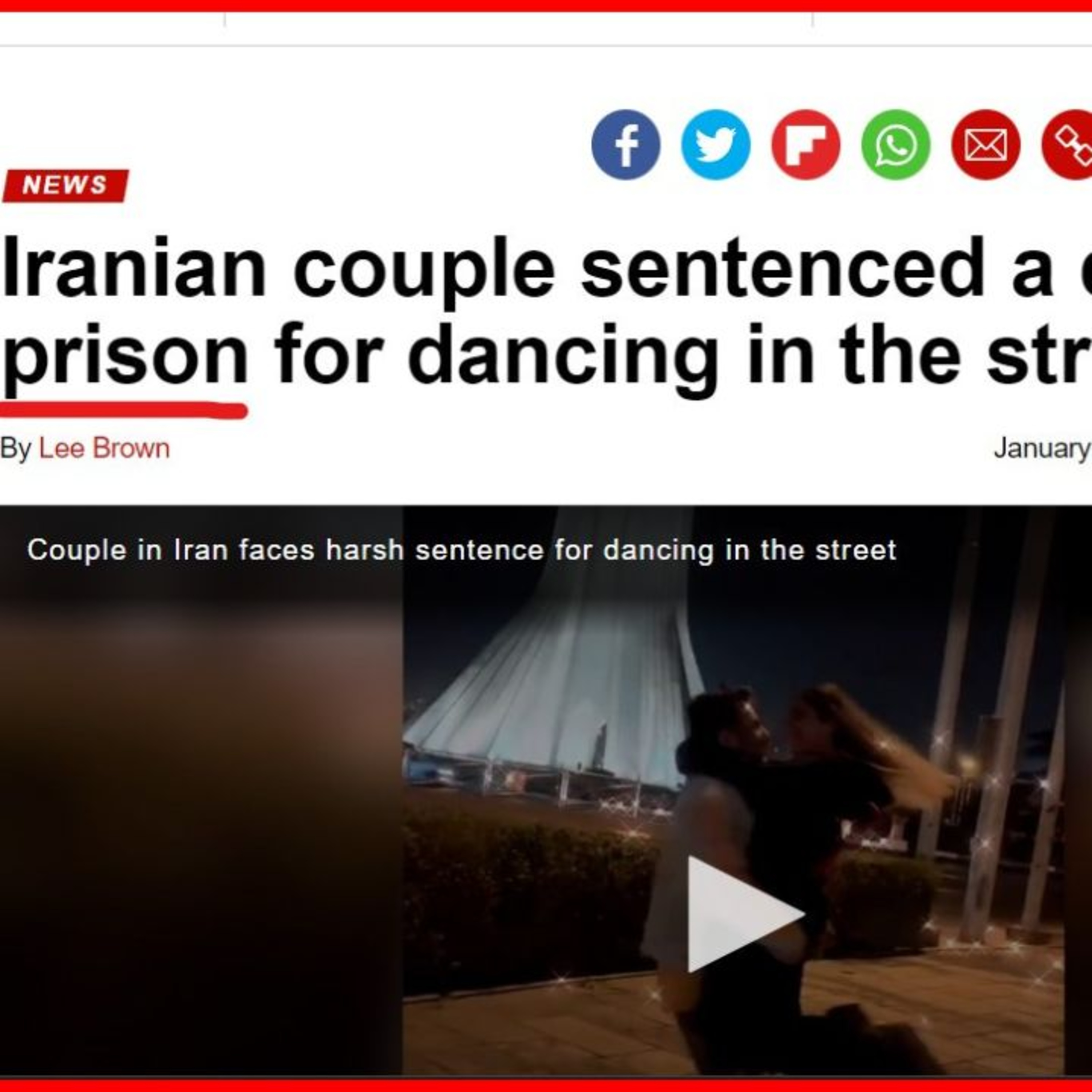Iranian Couple SENTENCED To 10 YEARS In Prison For Dancing episode artwork