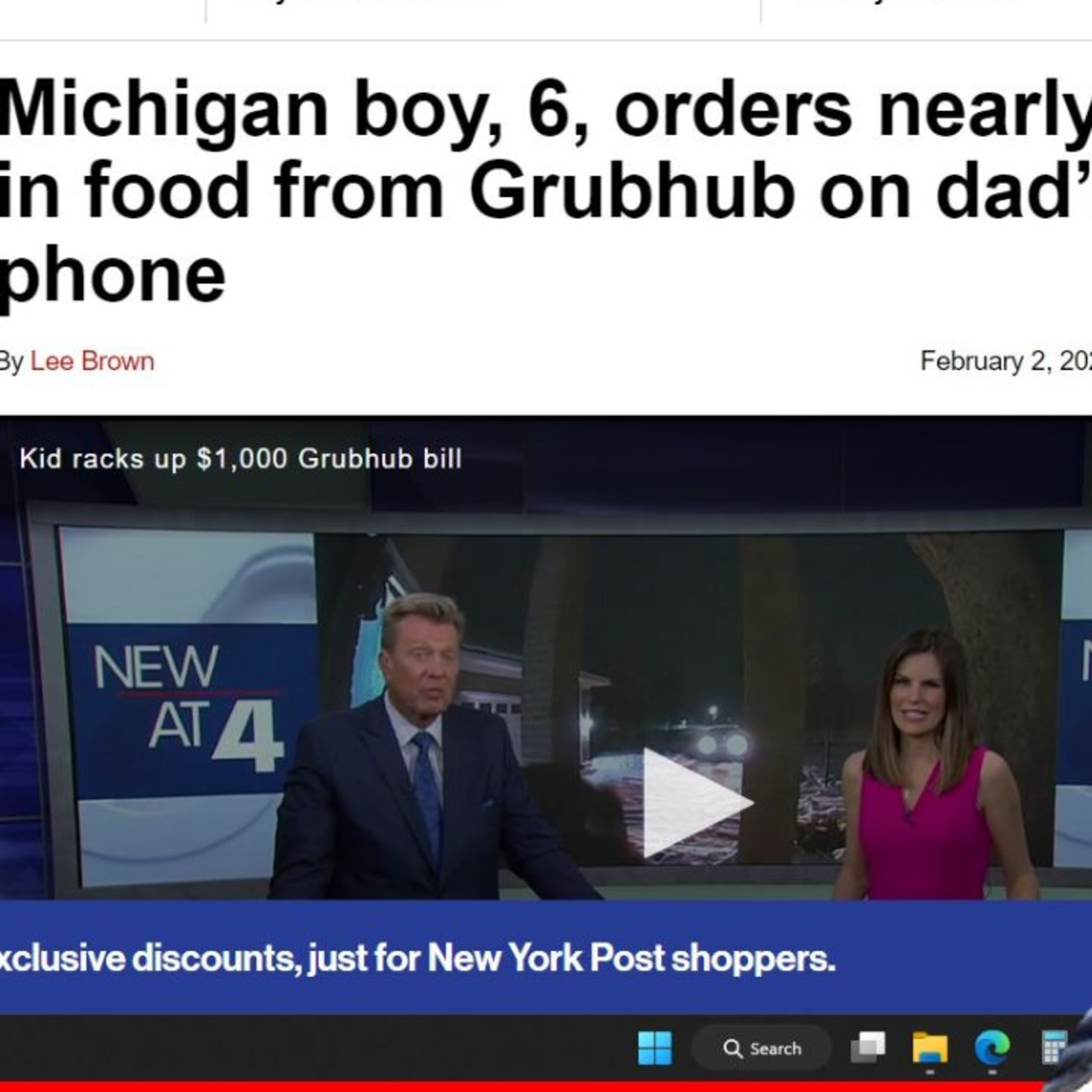 Boy SPENDS $1,500 On Grubhub With Dad's Phone episode artwork