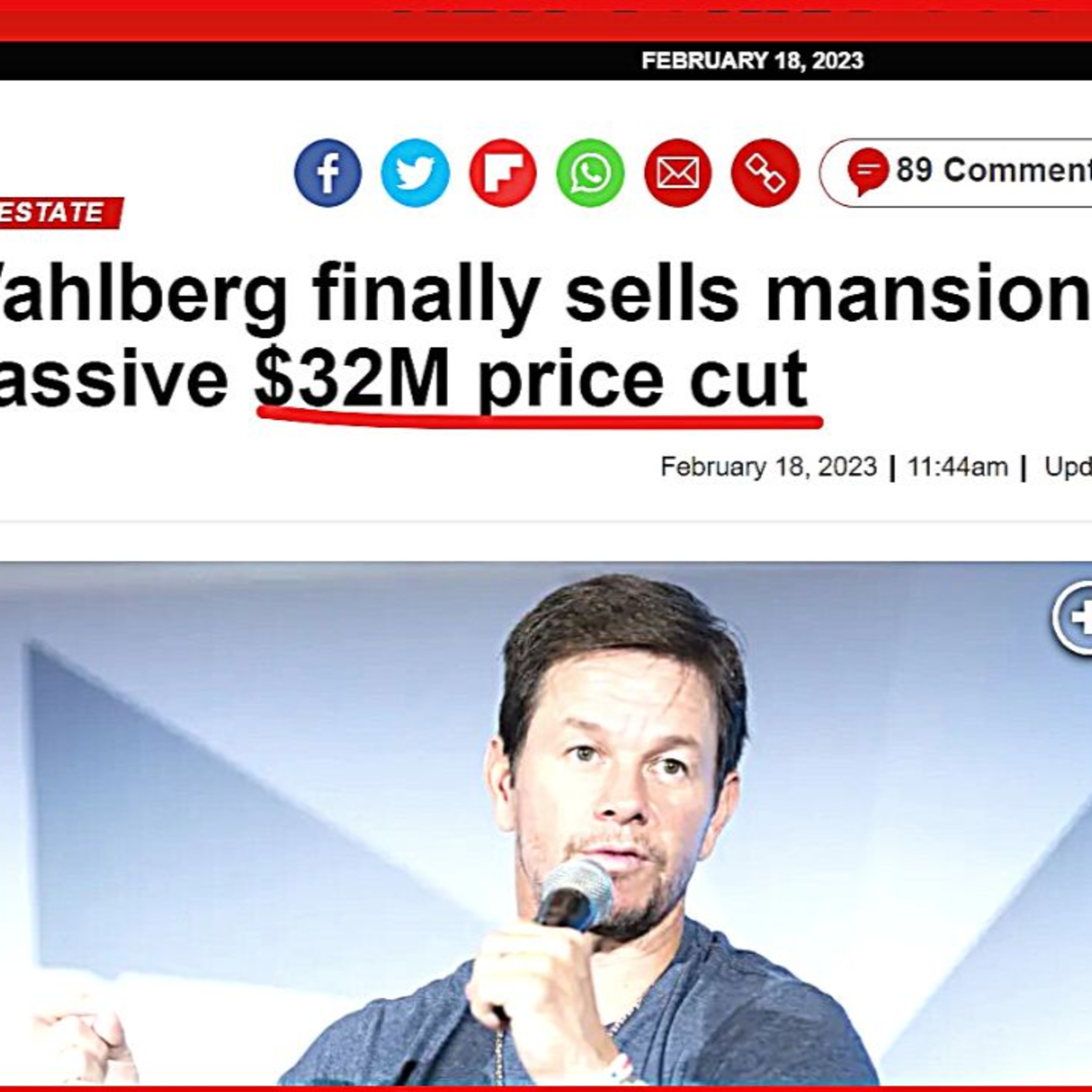 Mark Wahlberg FINALLY Sells Mansion After $32M Price Cut episode artwork