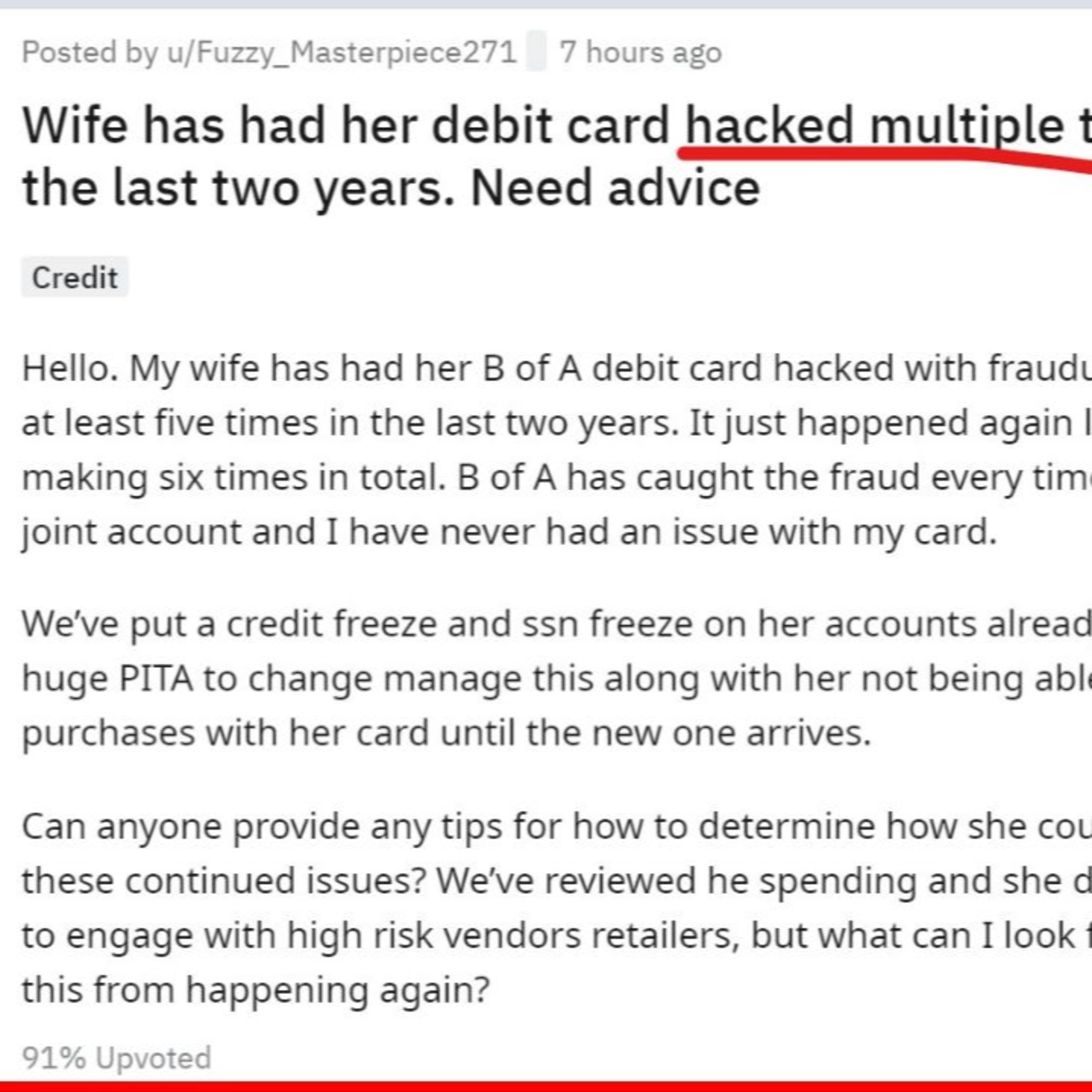 Wife Has Debit Card HACKED Multiple Times... episode artwork