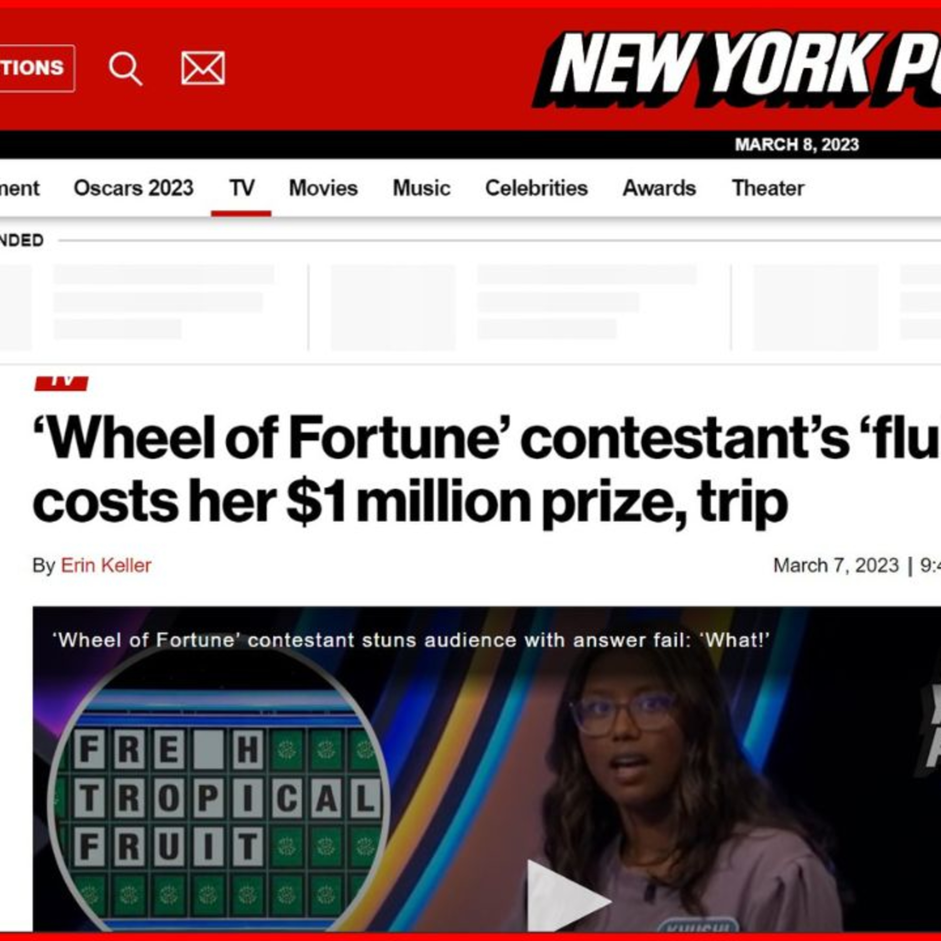 WHEEL OF FORTUNE STAR LOST $1,000,000 FOR THIS FLUB episode artwork