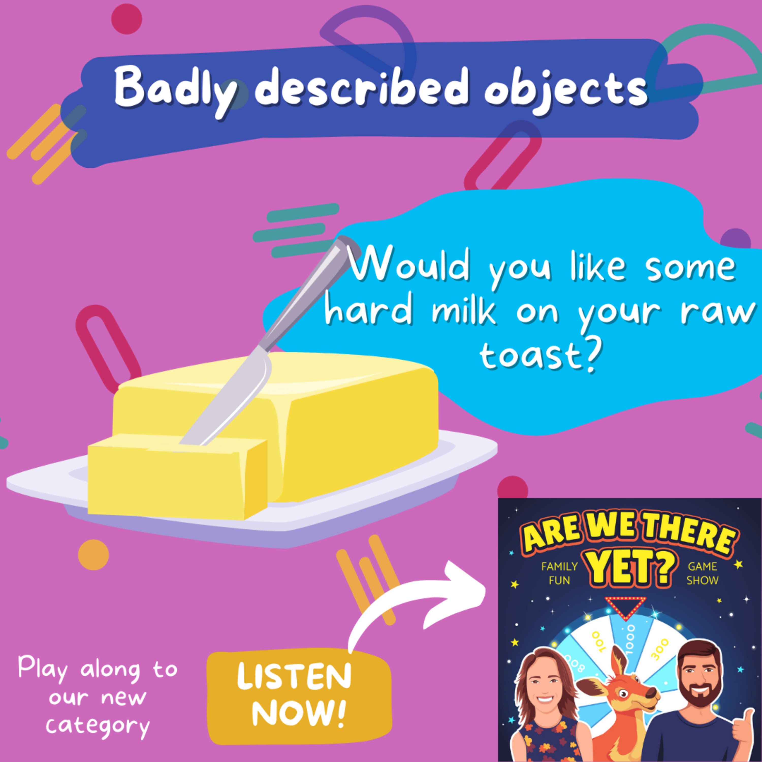 Animal sounds, measurements and introducing badly described objects...