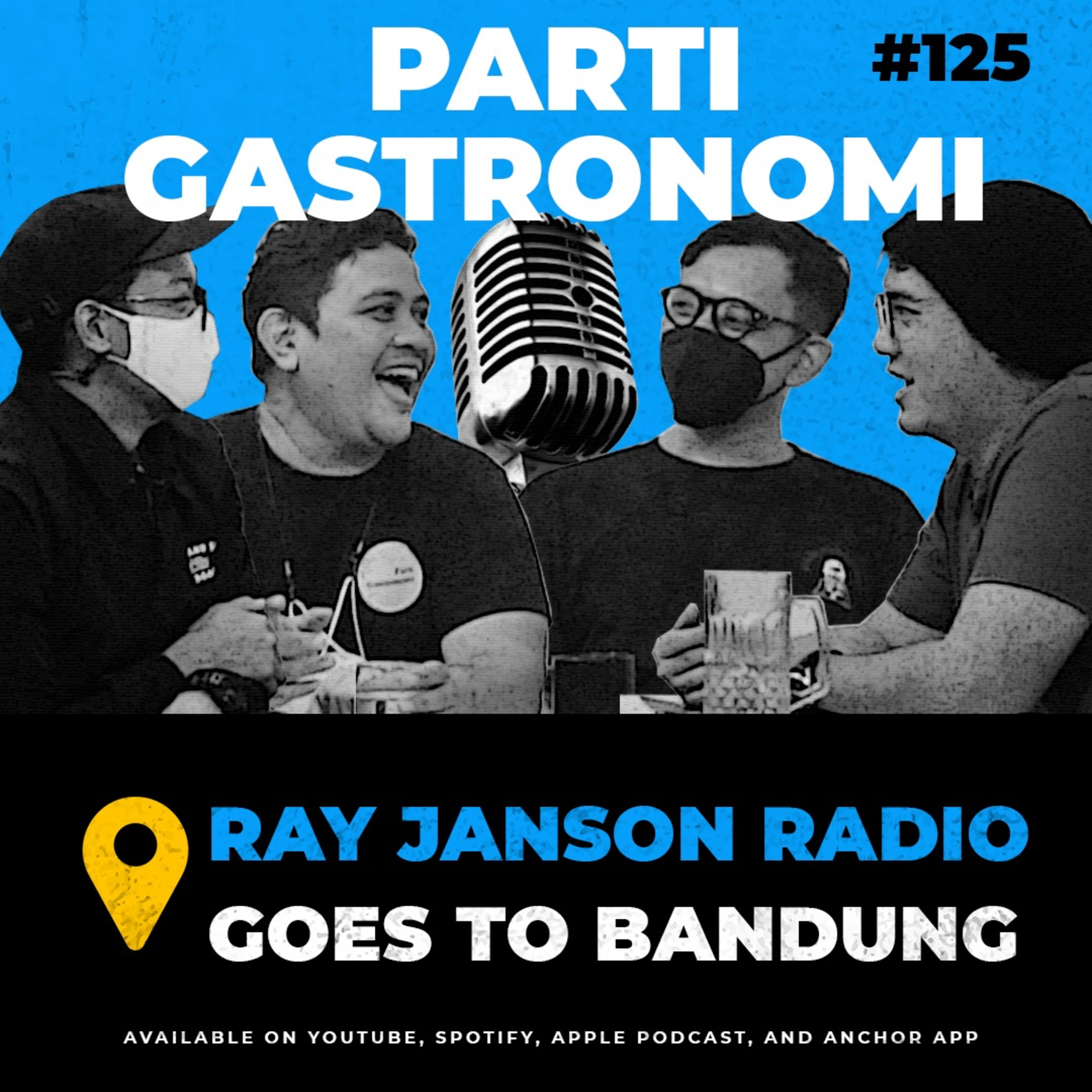 #125 PARTI GASTRONOMI with Kang Seto, Reyza, and Ipin Ray Janson Radio Bandung Trip | FnB Podcast episode artwork