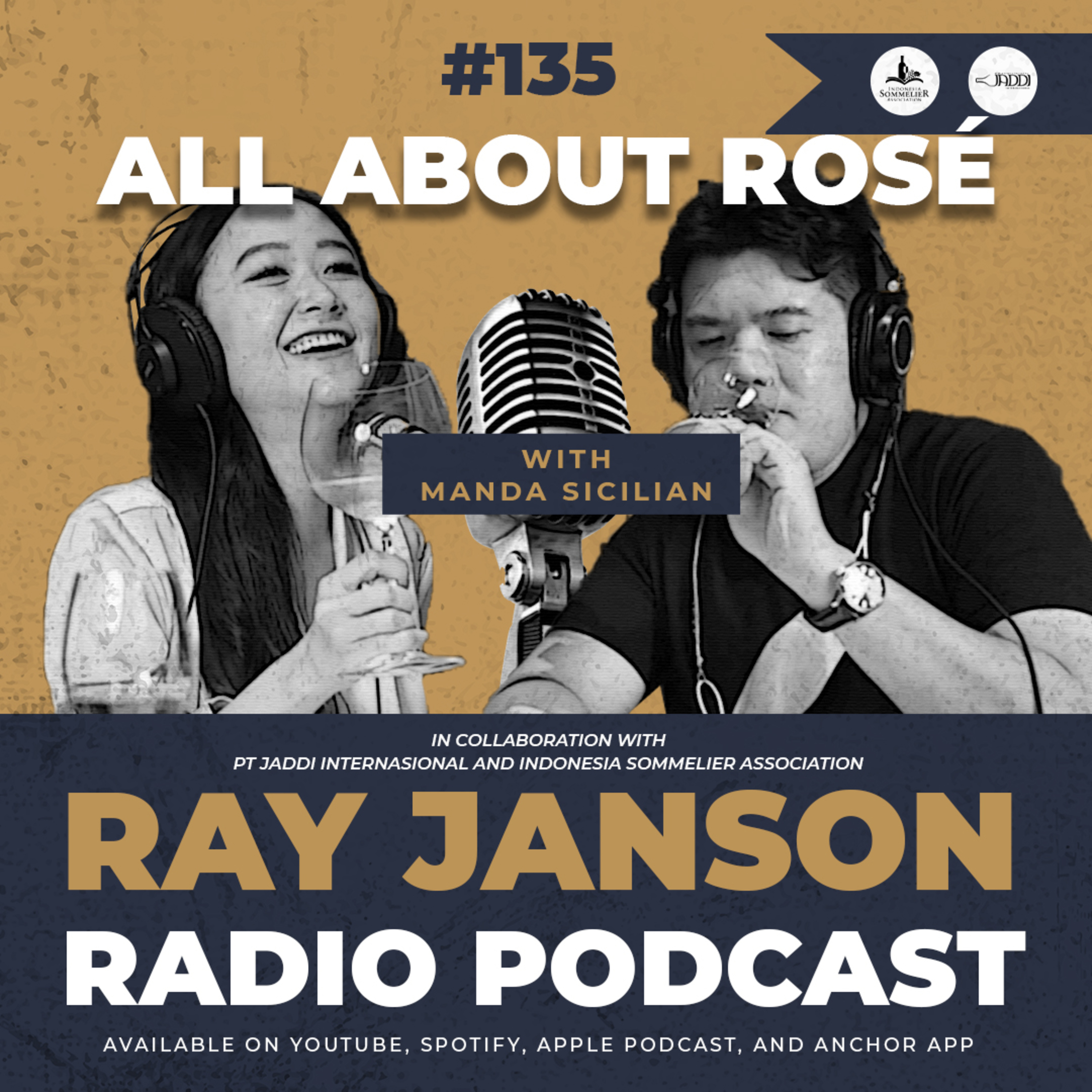 #135 ALL ABOUT ROSÉ | with MANDA SICILIAN | FnB Podcast | Ray Janson Radio Podcast episode artwork