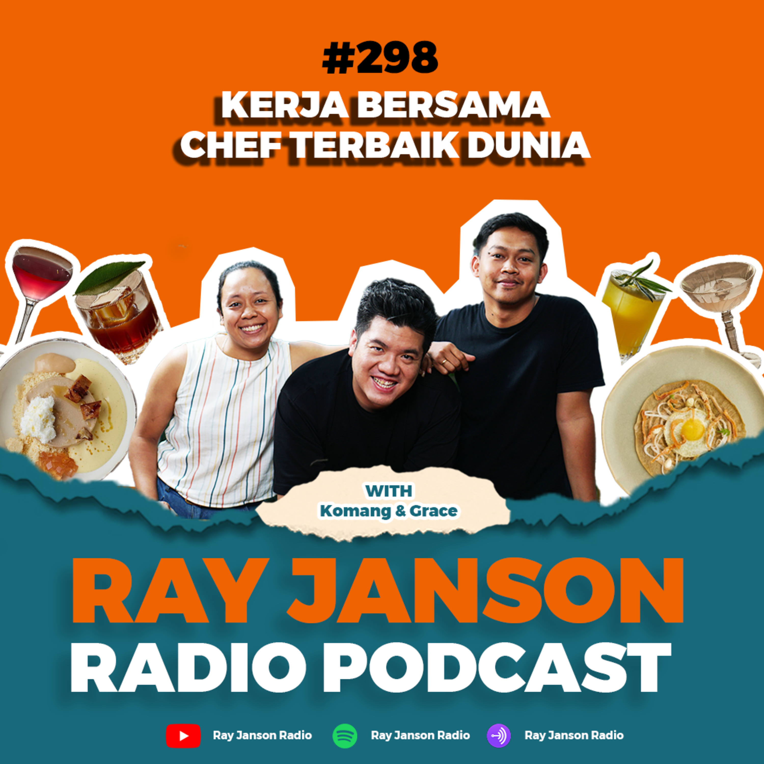 #298 KERJA BERSAMA CHEF TERBAIK DUNIA | WITH KOMAND AND GRACE FROM ROOM4DESSERT episode artwork