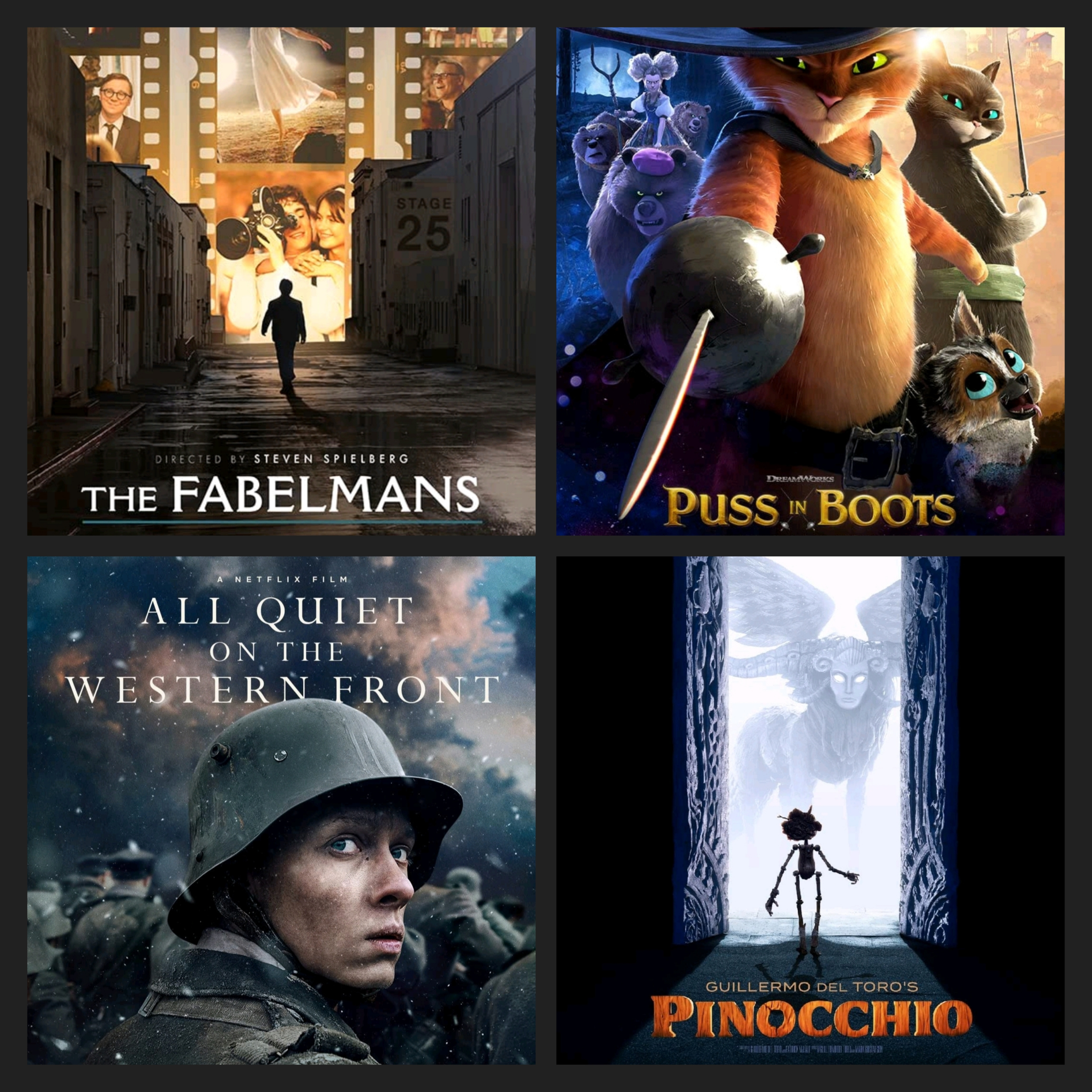 #78 - Oscars 2023: Os Fabelmans; A Oeste Nada de Novo; O Gato das Botas: O Último Desejo; Pinóquio de Guillermo del Toro episode artwork