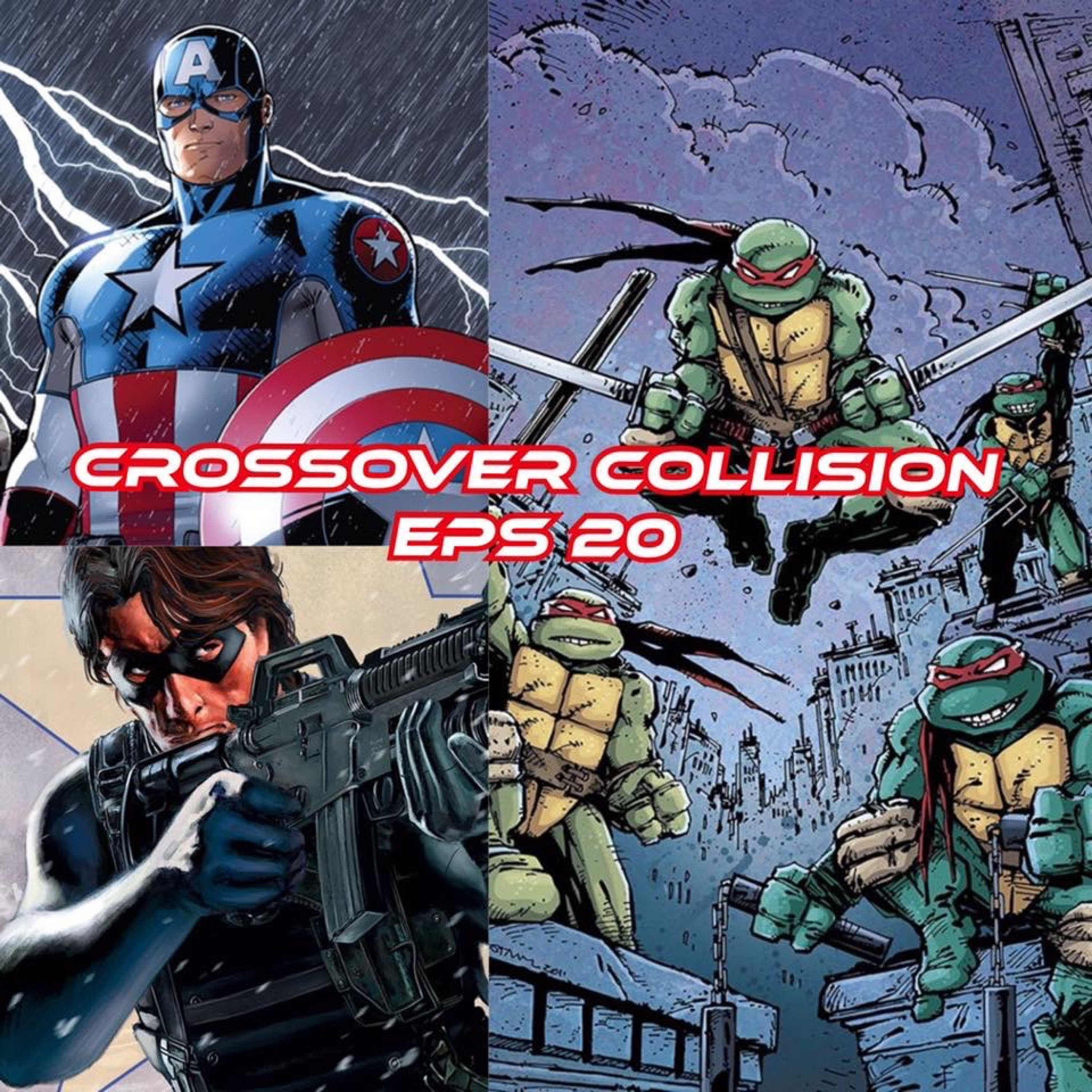 Crossover Collision: Captain America and Winter Soldier vs TMNT episode artwork
