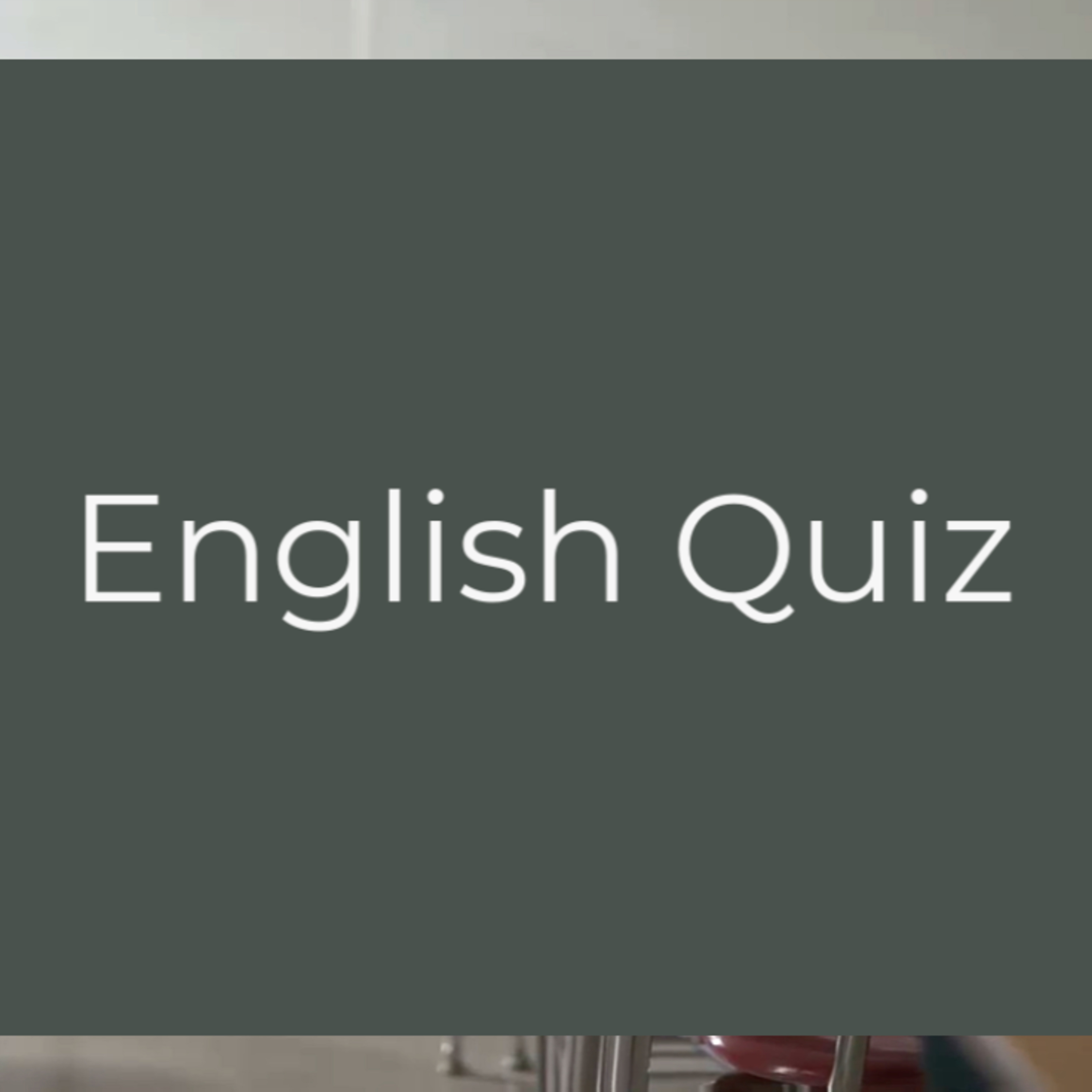 Quiz - Use of Phrases and Expressions