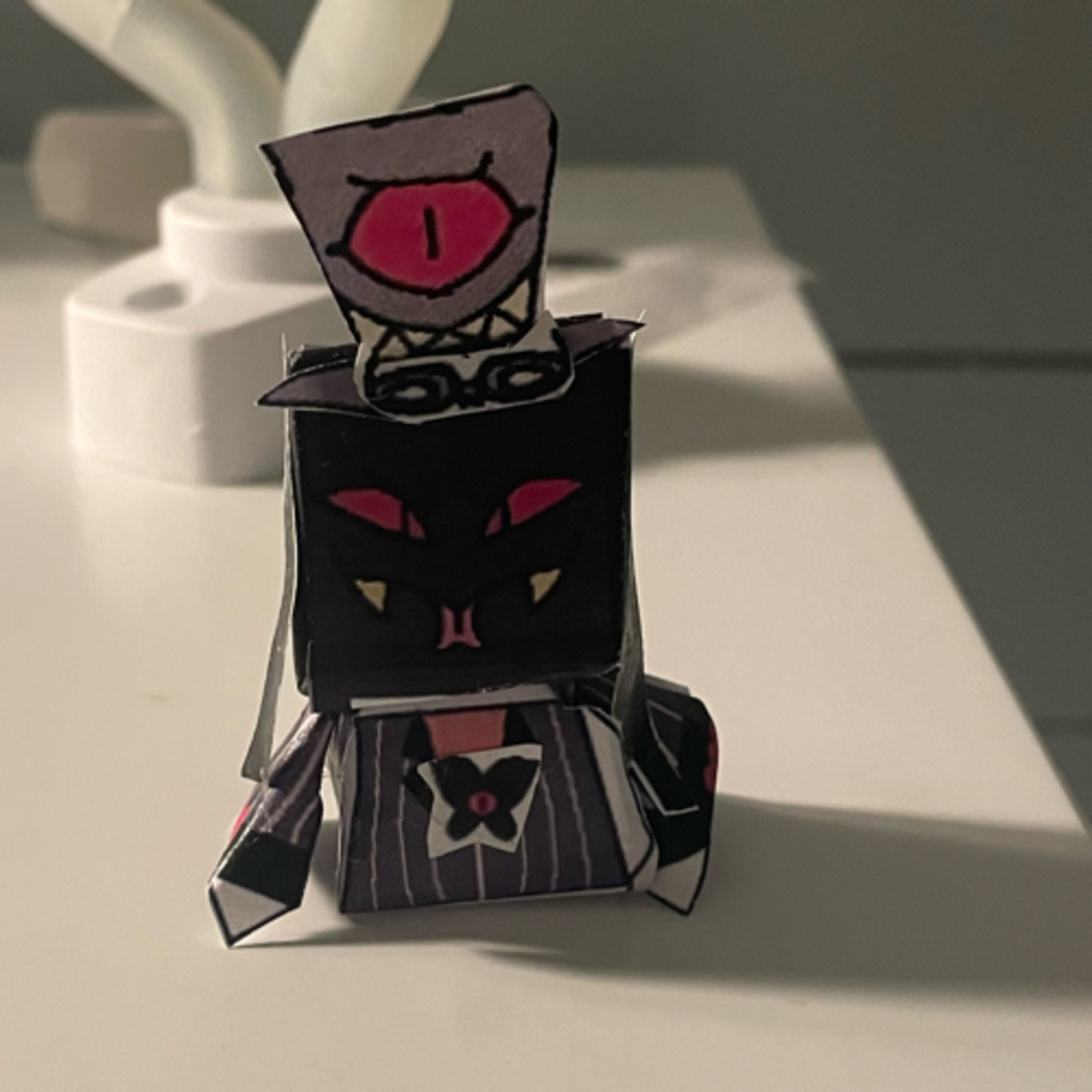 Rambling while making a Sir Pentious paper puppet  episode artwork